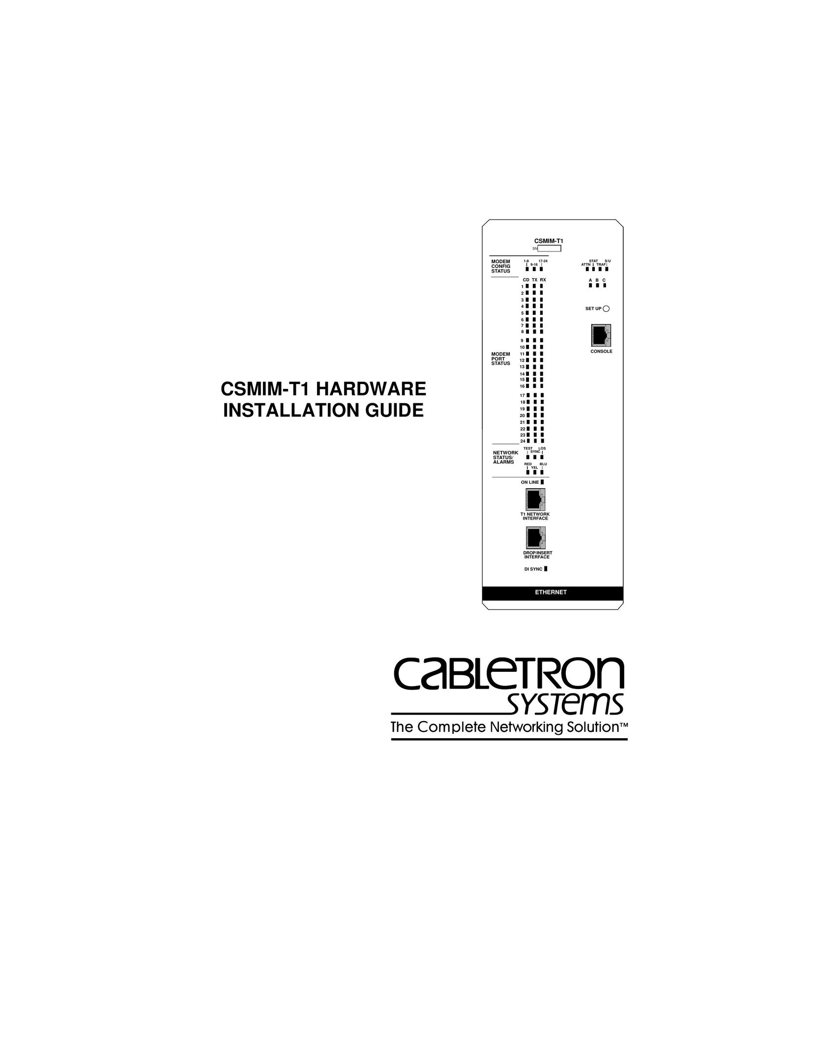 Cabletron Systems CSMIM-T1 Network Hardware User Manual