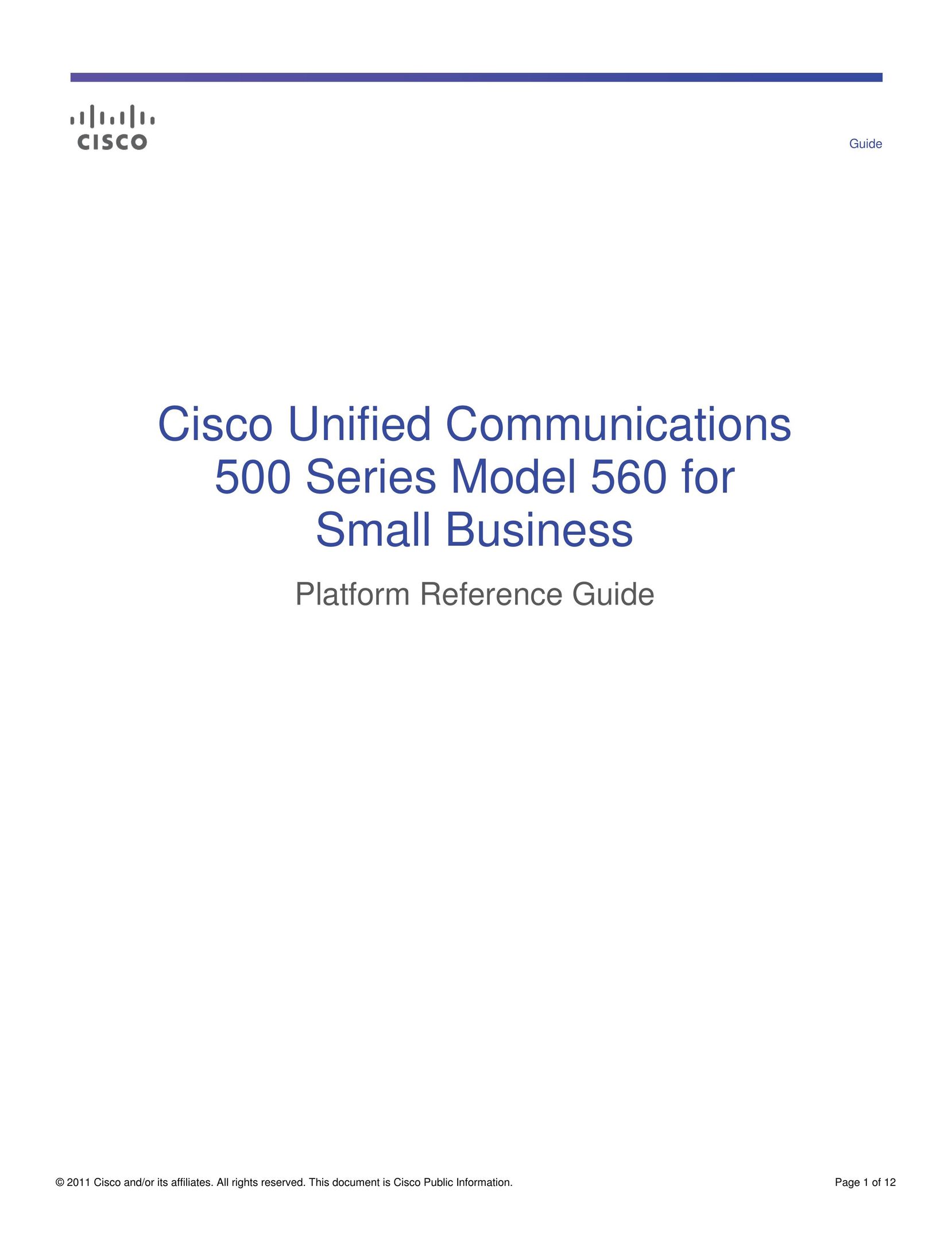 Cisco Systems UC560T1E1K9 Network Hardware User Manual