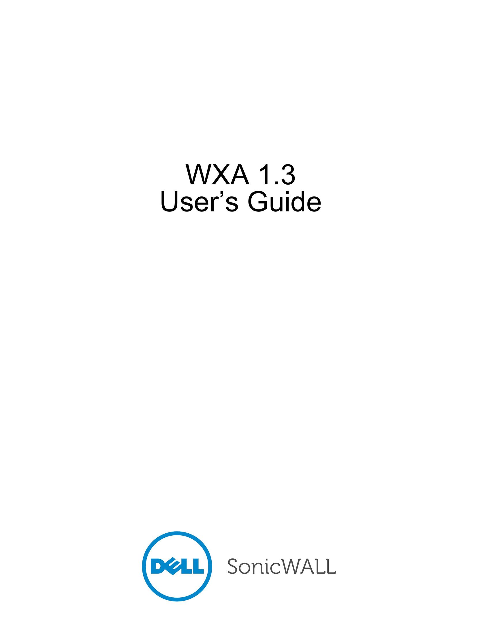 Dell Dell SonicWALL WXA 1.3 Network Hardware User Manual