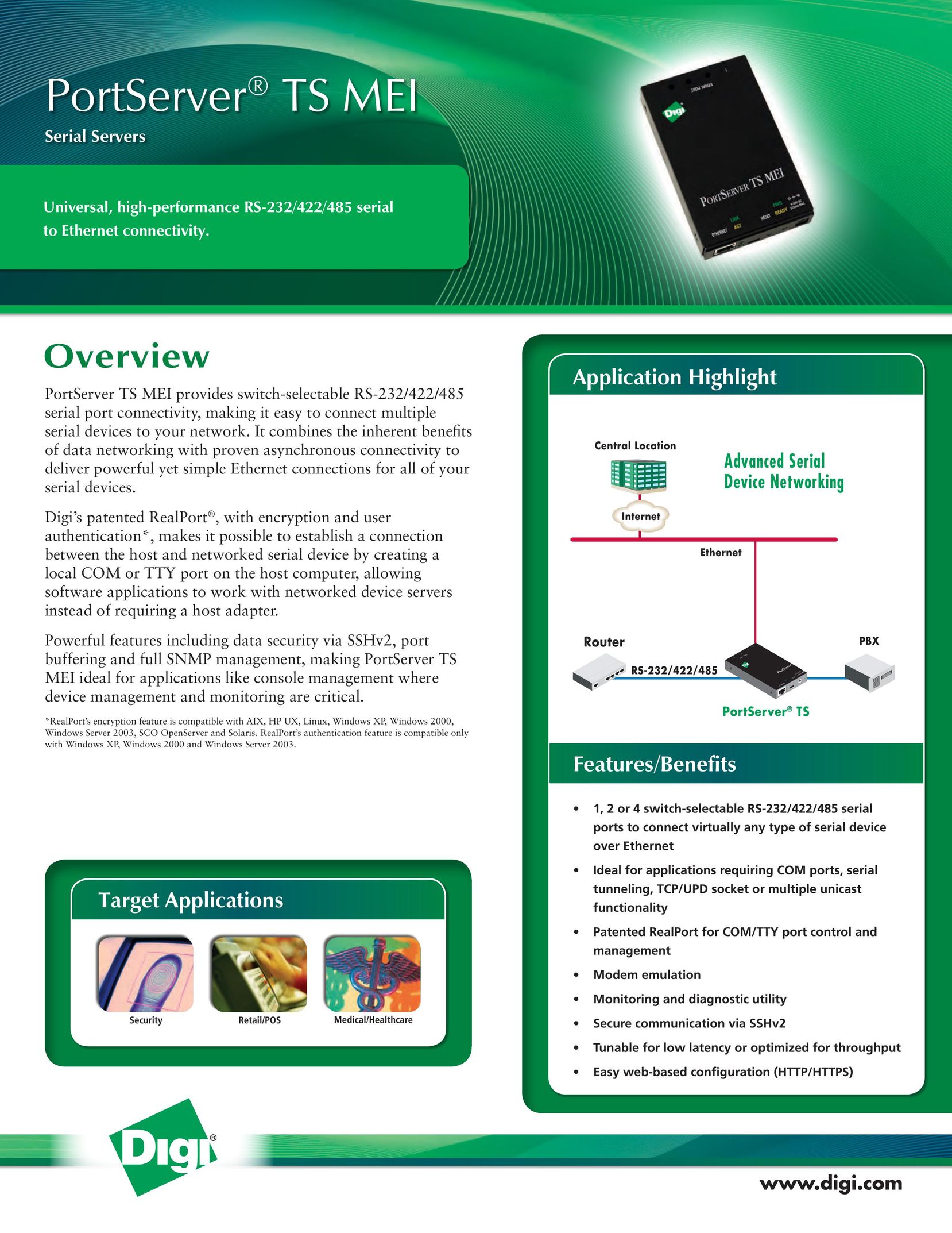 Digi 70001806 Network Hardware User Manual