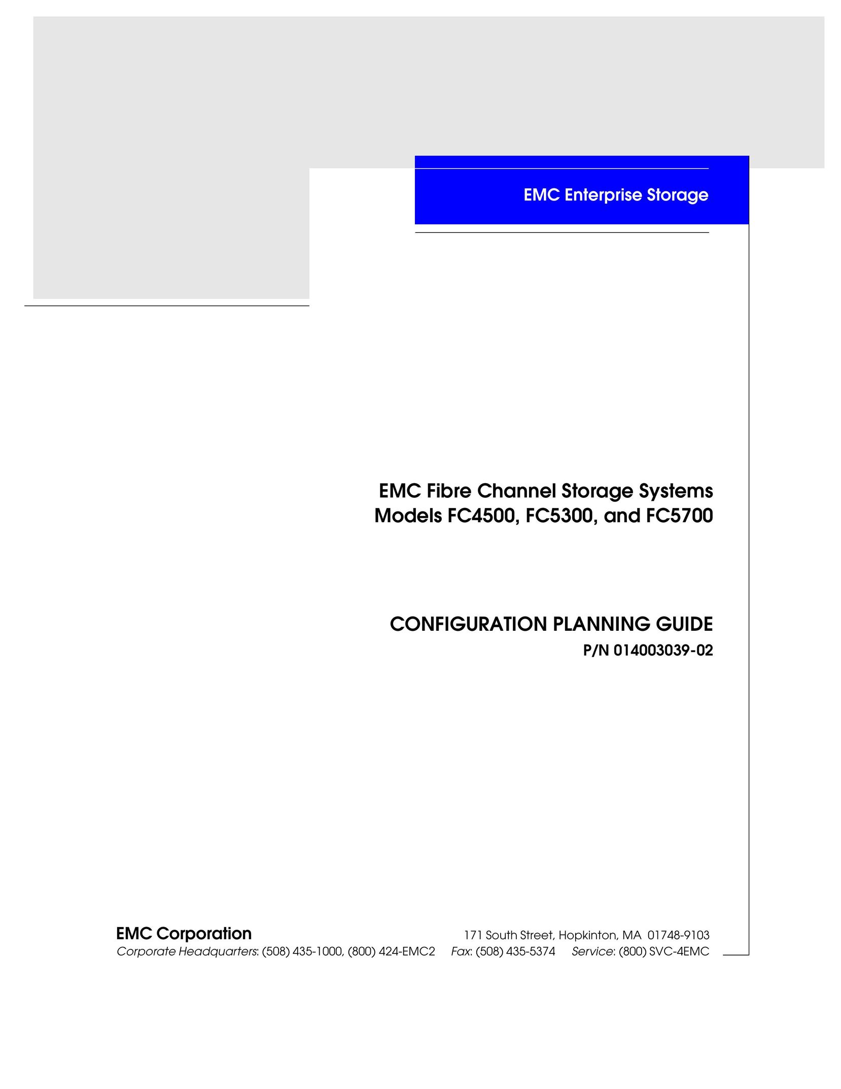 EMC FC4500 Network Hardware User Manual
