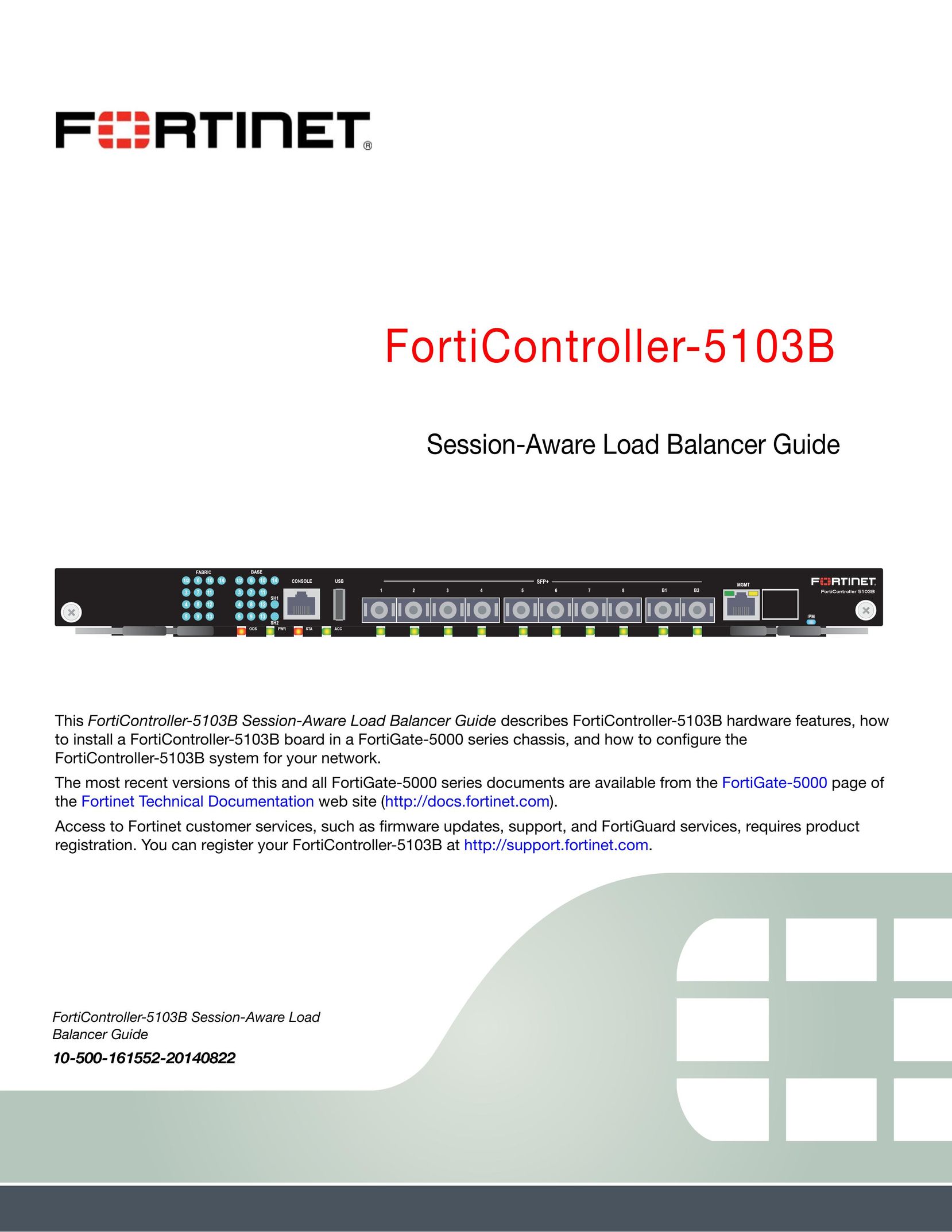 Fortinet 5103b Network Hardware User Manual