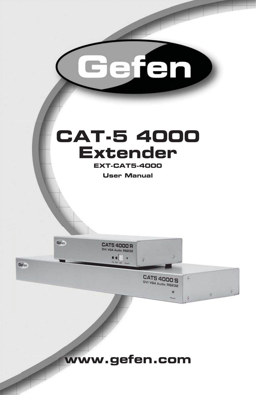 Gefen CAT-5 4000 Network Hardware User Manual