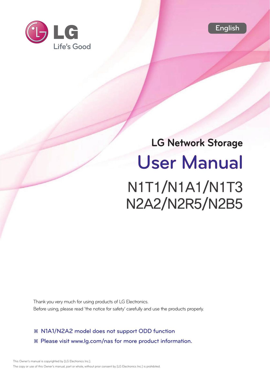 LG Electronics N1A1 Network Hardware User Manual