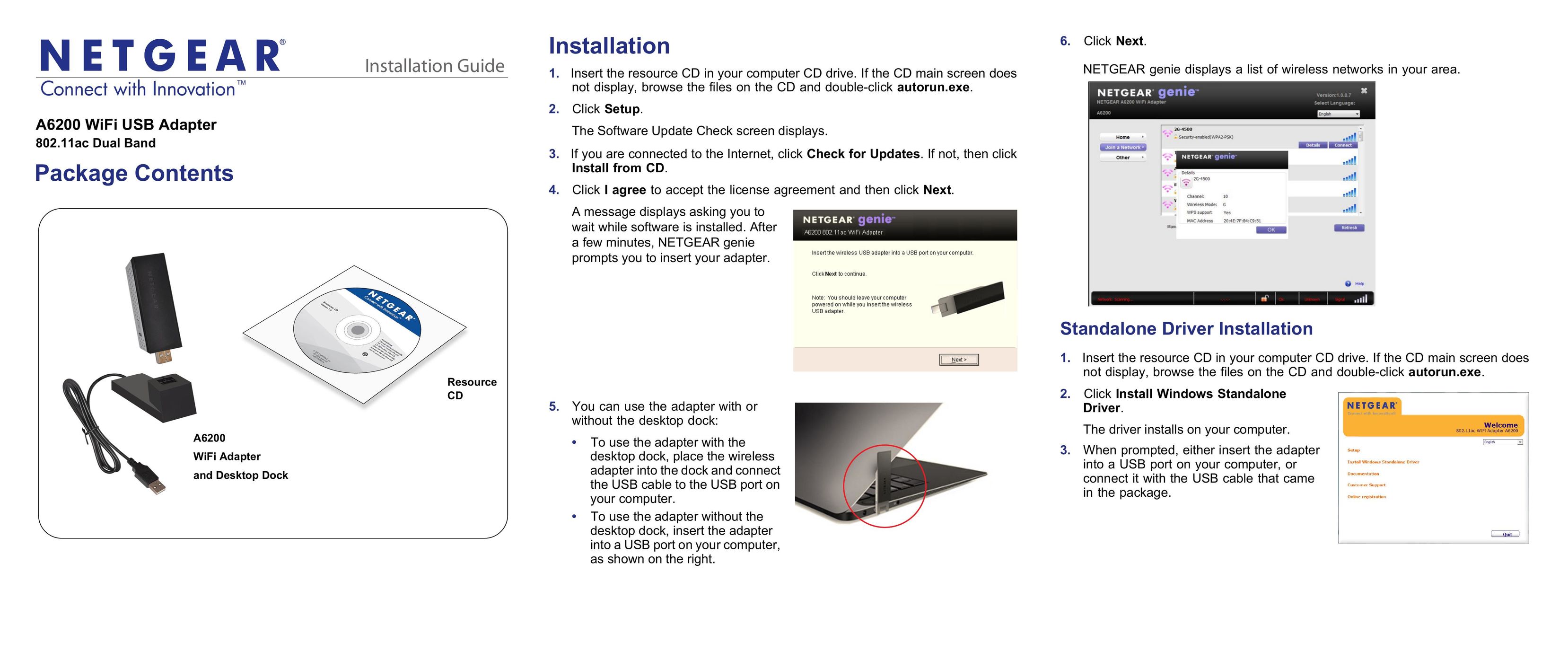 NETGEAR A6200-100NAS Network Hardware User Manual