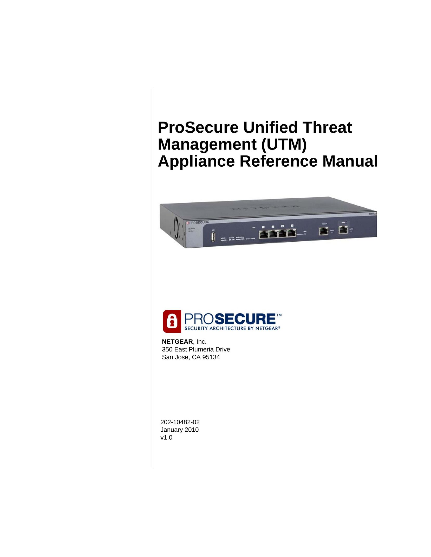 NETGEAR UTM50-100NAS Network Hardware User Manual