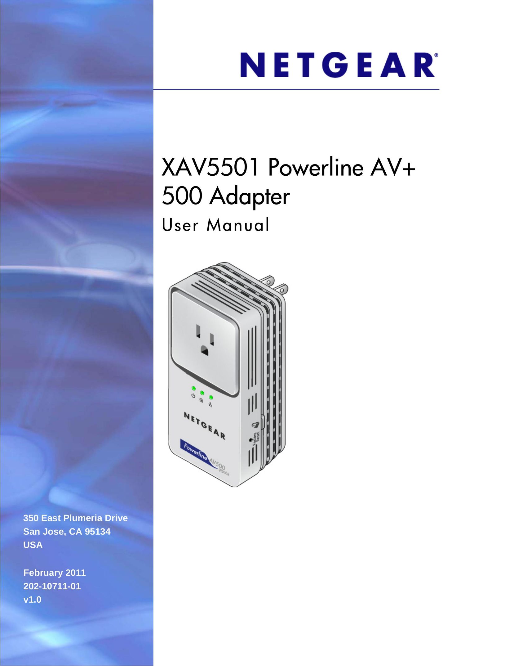 NETGEAR XAV5501-100NAS Network Hardware User Manual