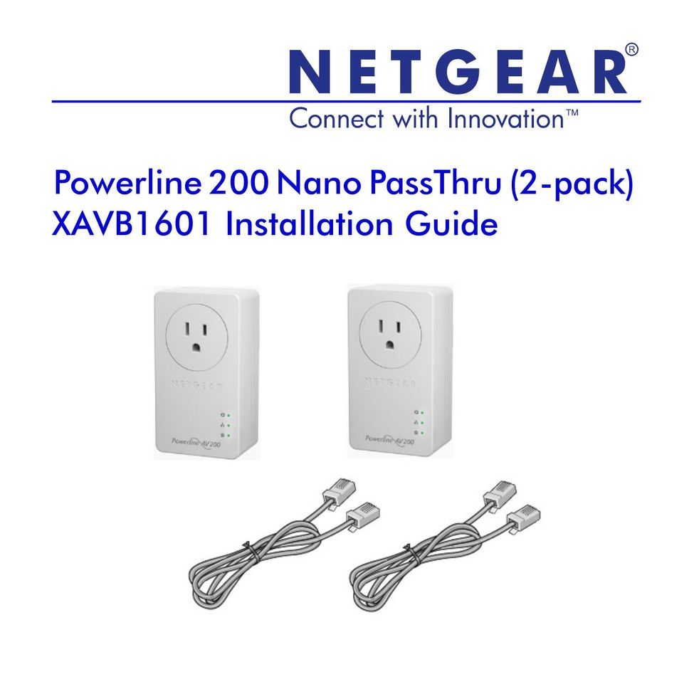 NETGEAR XAVB1601-100NAS Network Hardware User Manual