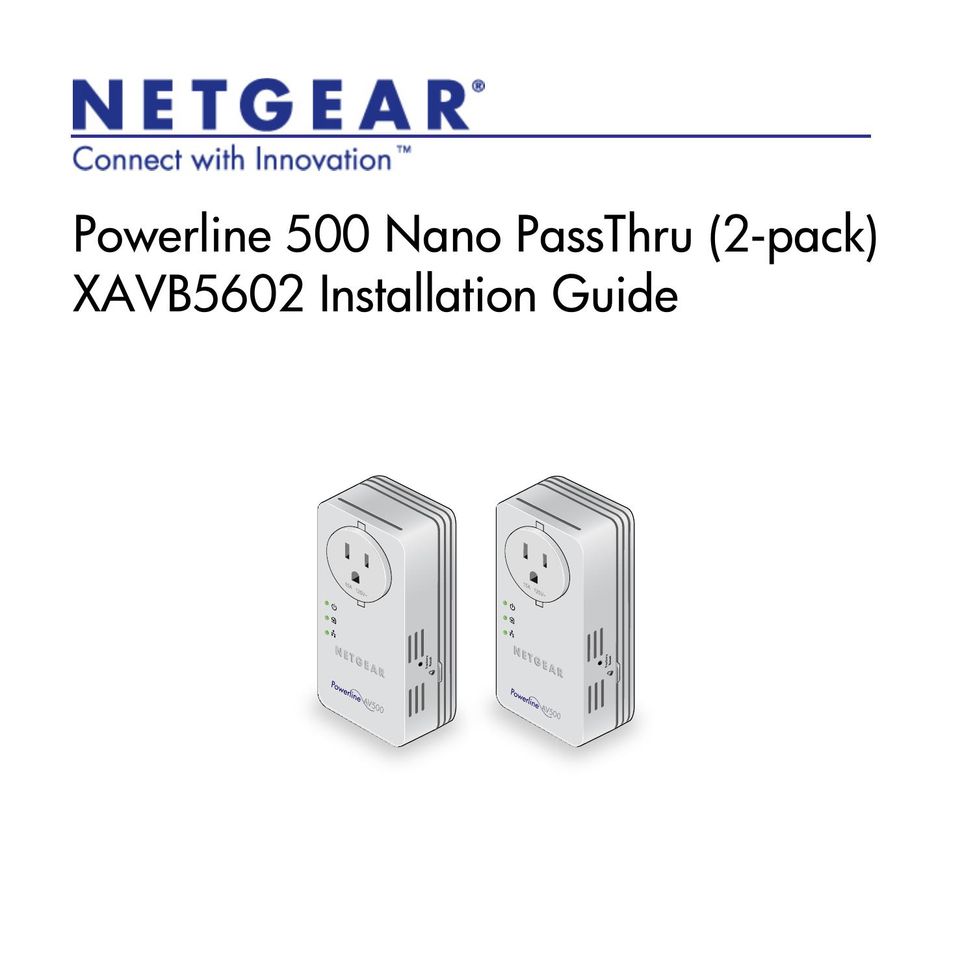 NETGEAR XAVB5602-100NAS Network Hardware User Manual