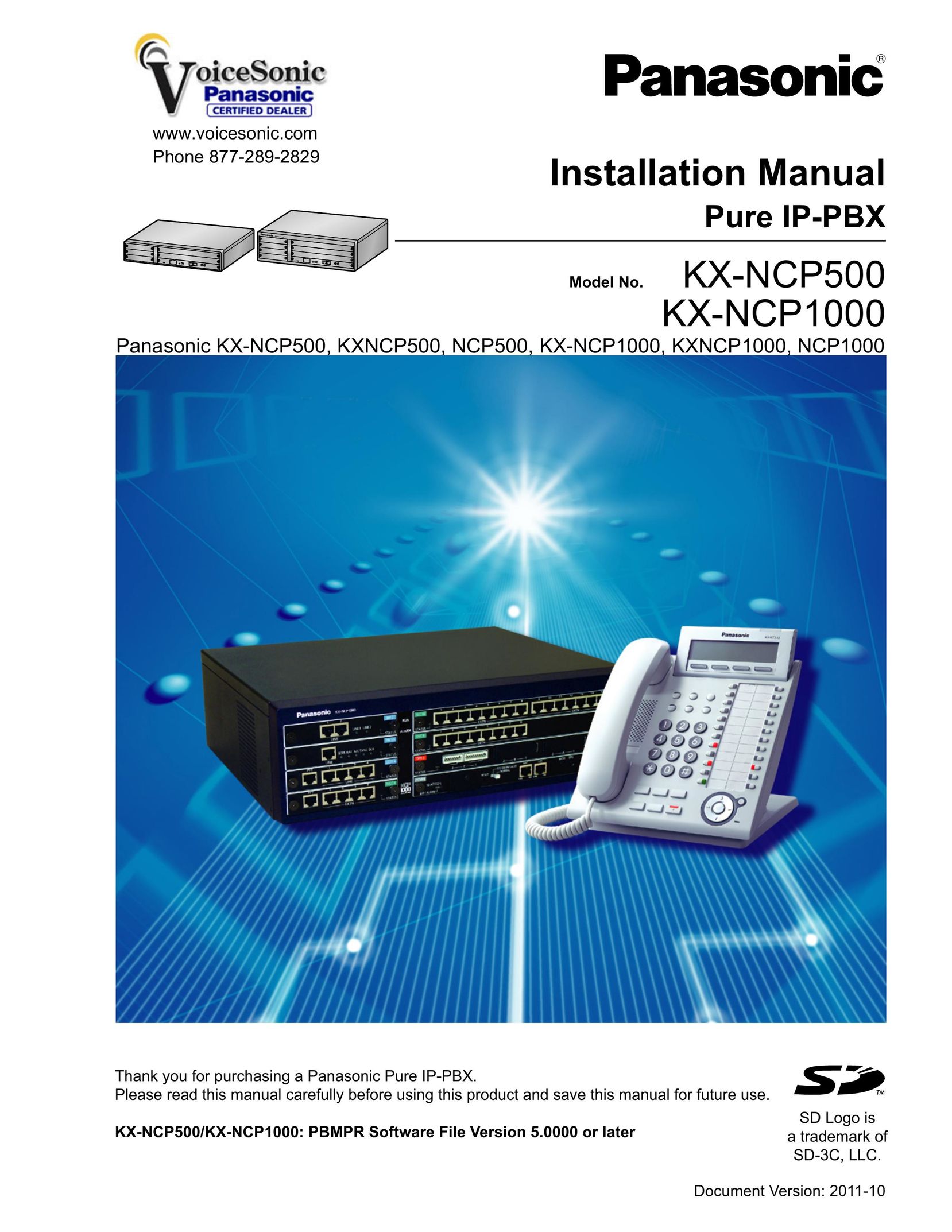 Panasonic KX-NCP1000 Network Hardware User Manual
