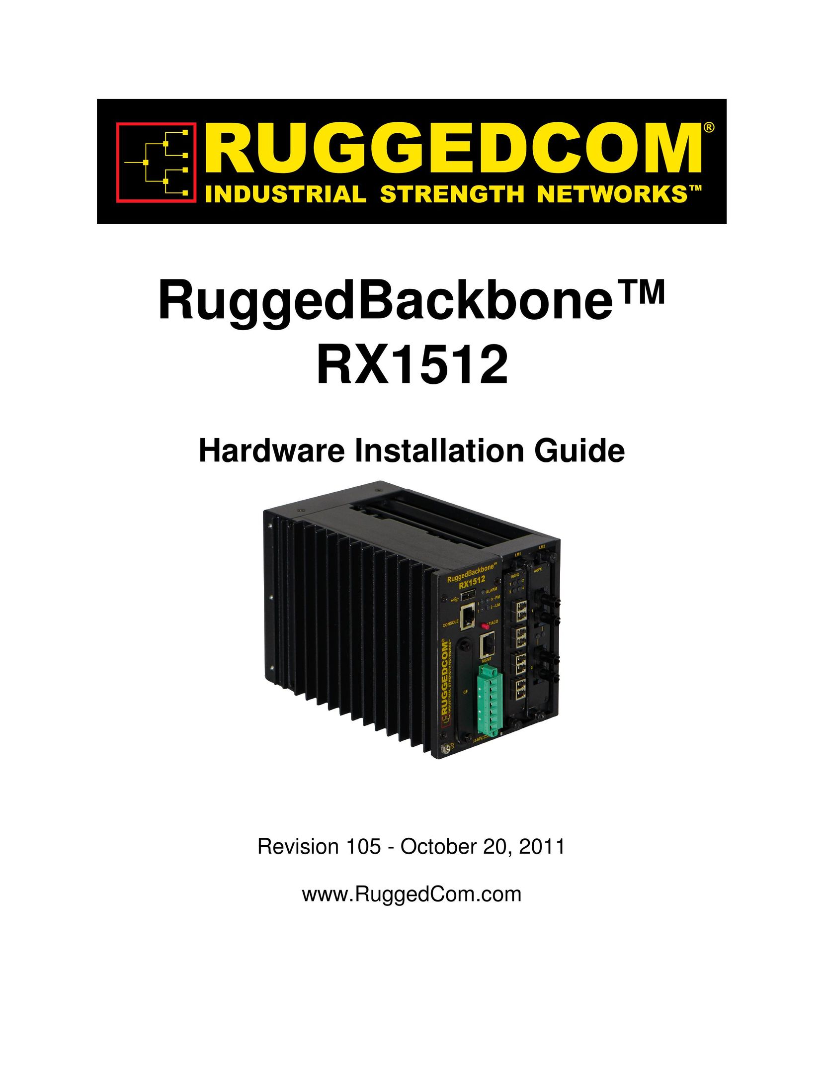 RuggedCom RX1512 Network Hardware User Manual