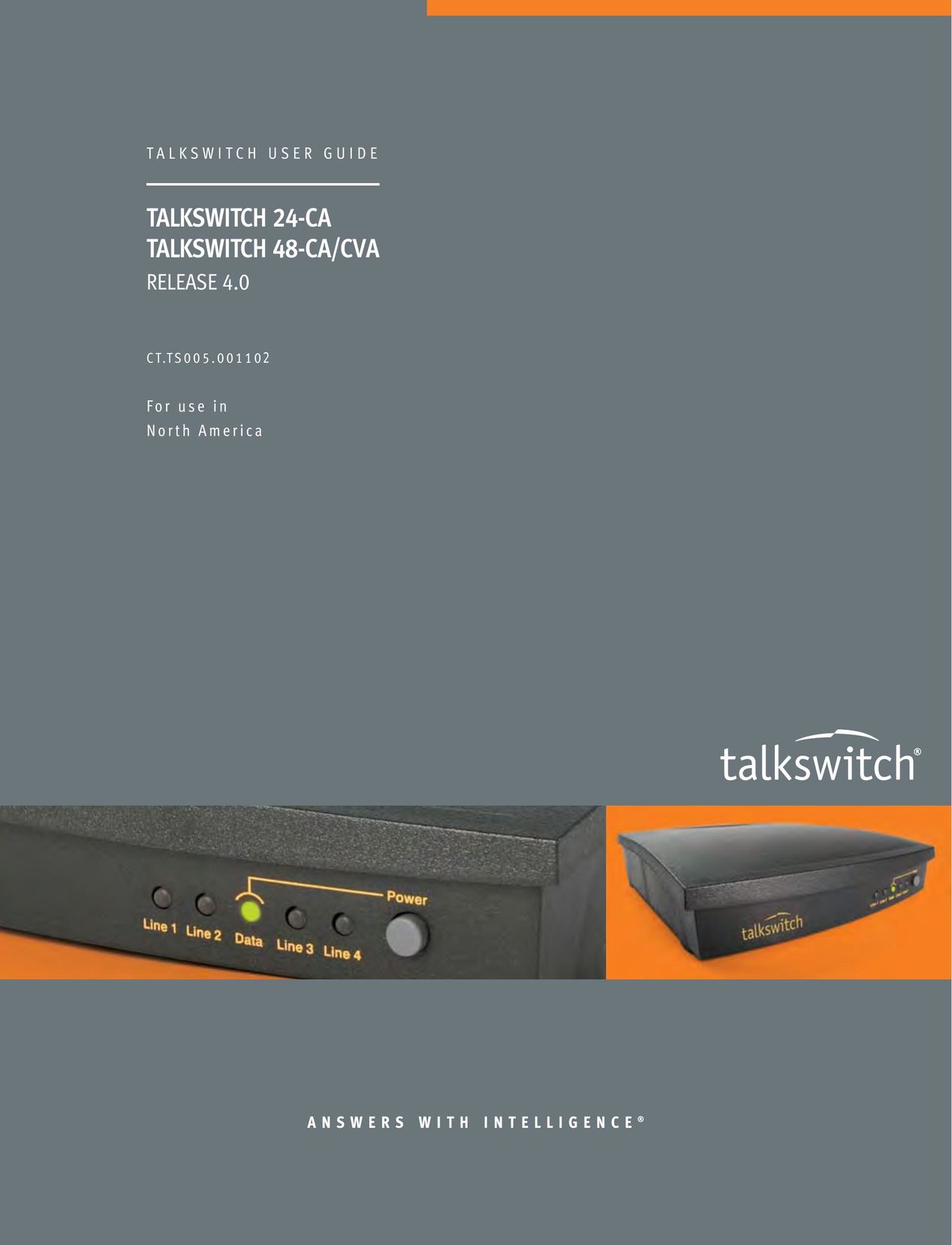 Talkswitch 48-CA/CVA Network Hardware User Manual