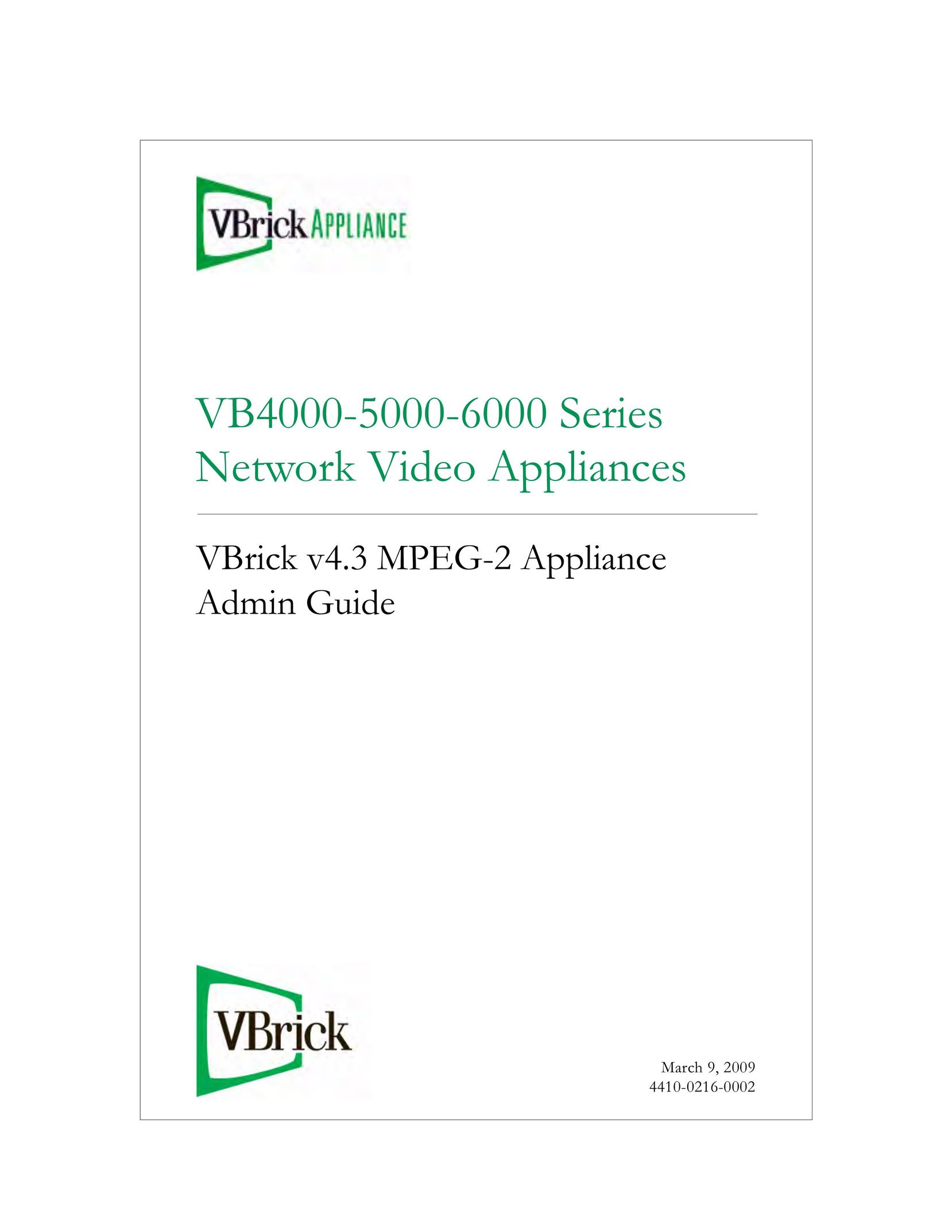 VBrick Systems VB4000 Network Hardware User Manual
