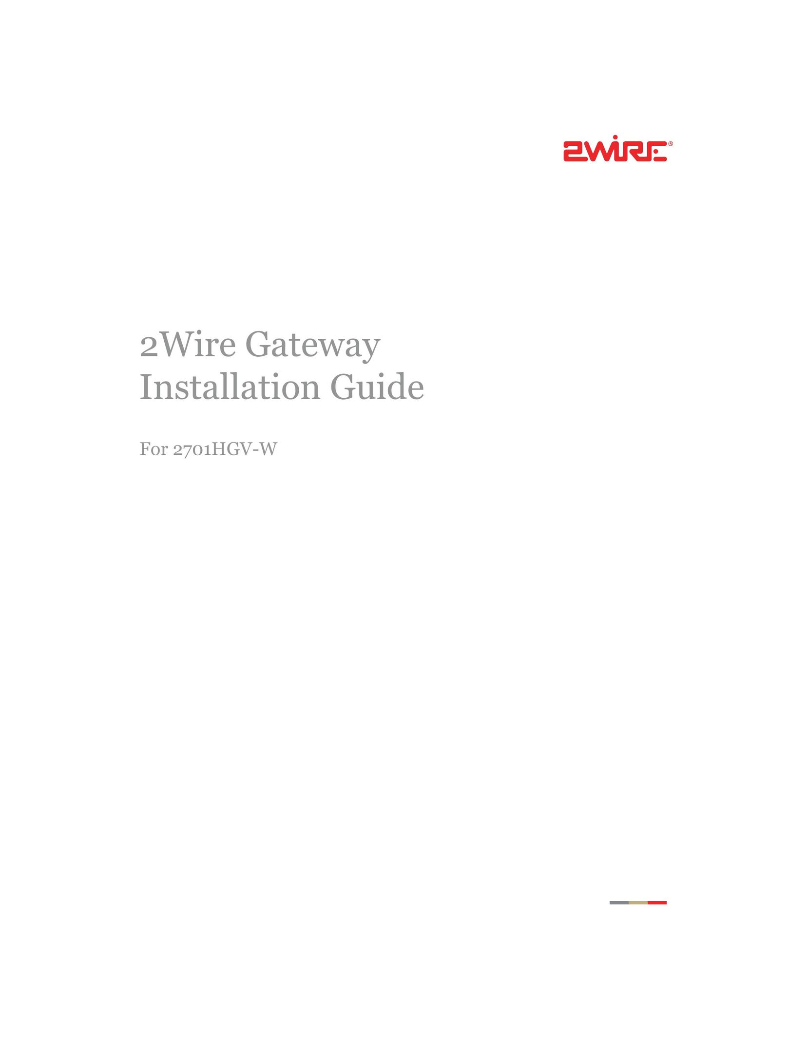 2Wire 2701HGV-W Network Router User Manual