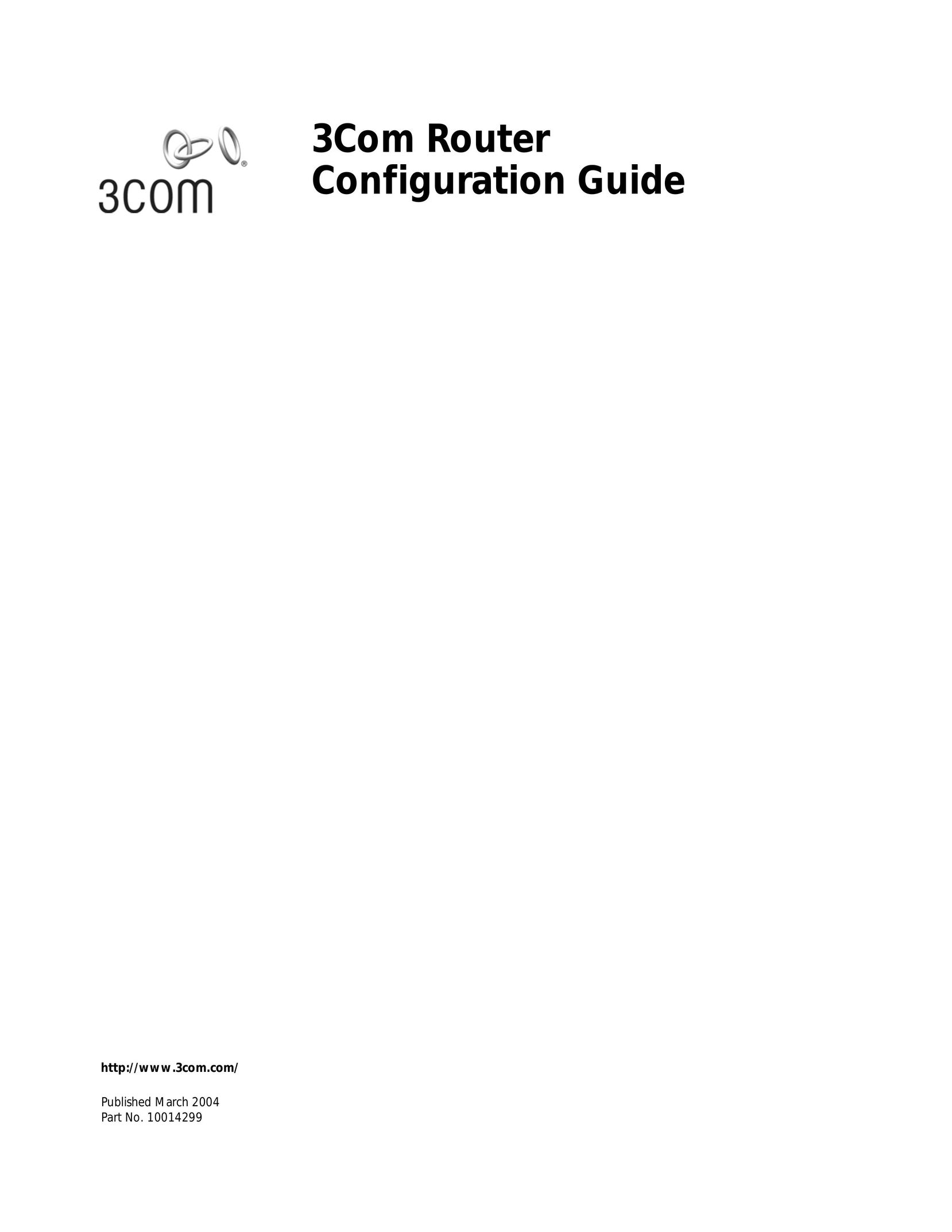3Com 10014299 Network Router User Manual