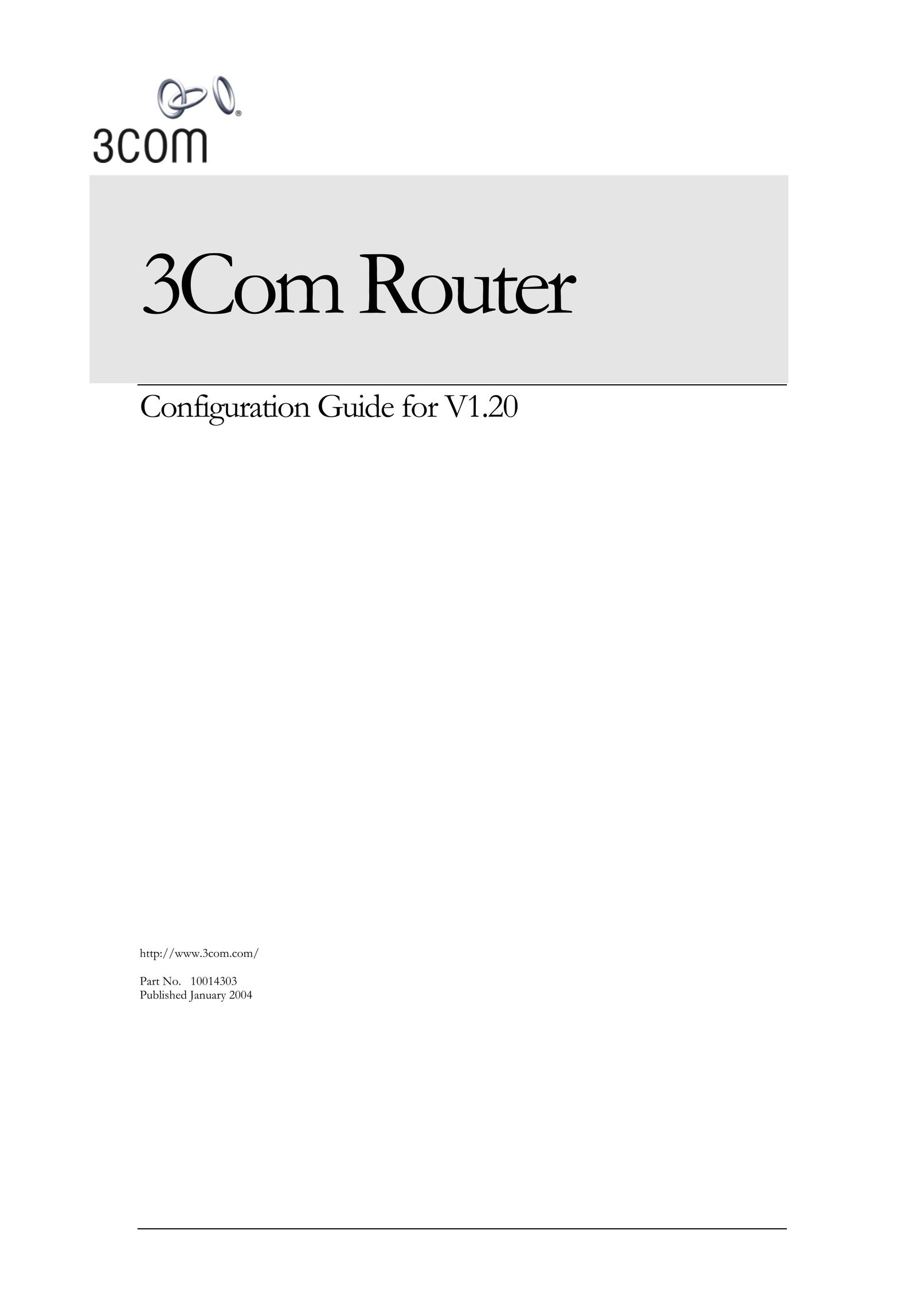 3Com 10014303 Network Router User Manual