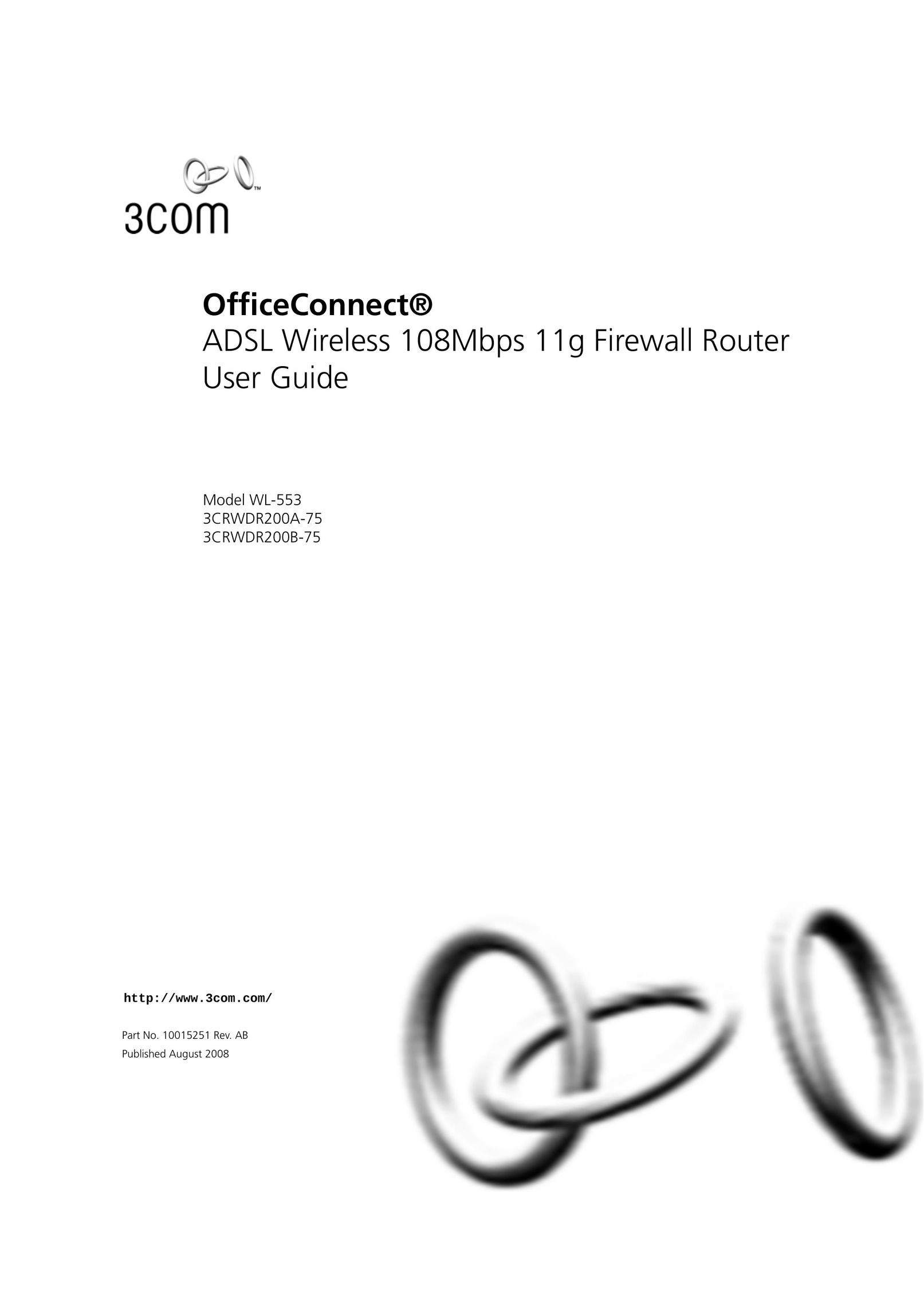 3Com 3CRWDR200A-75 Network Router User Manual