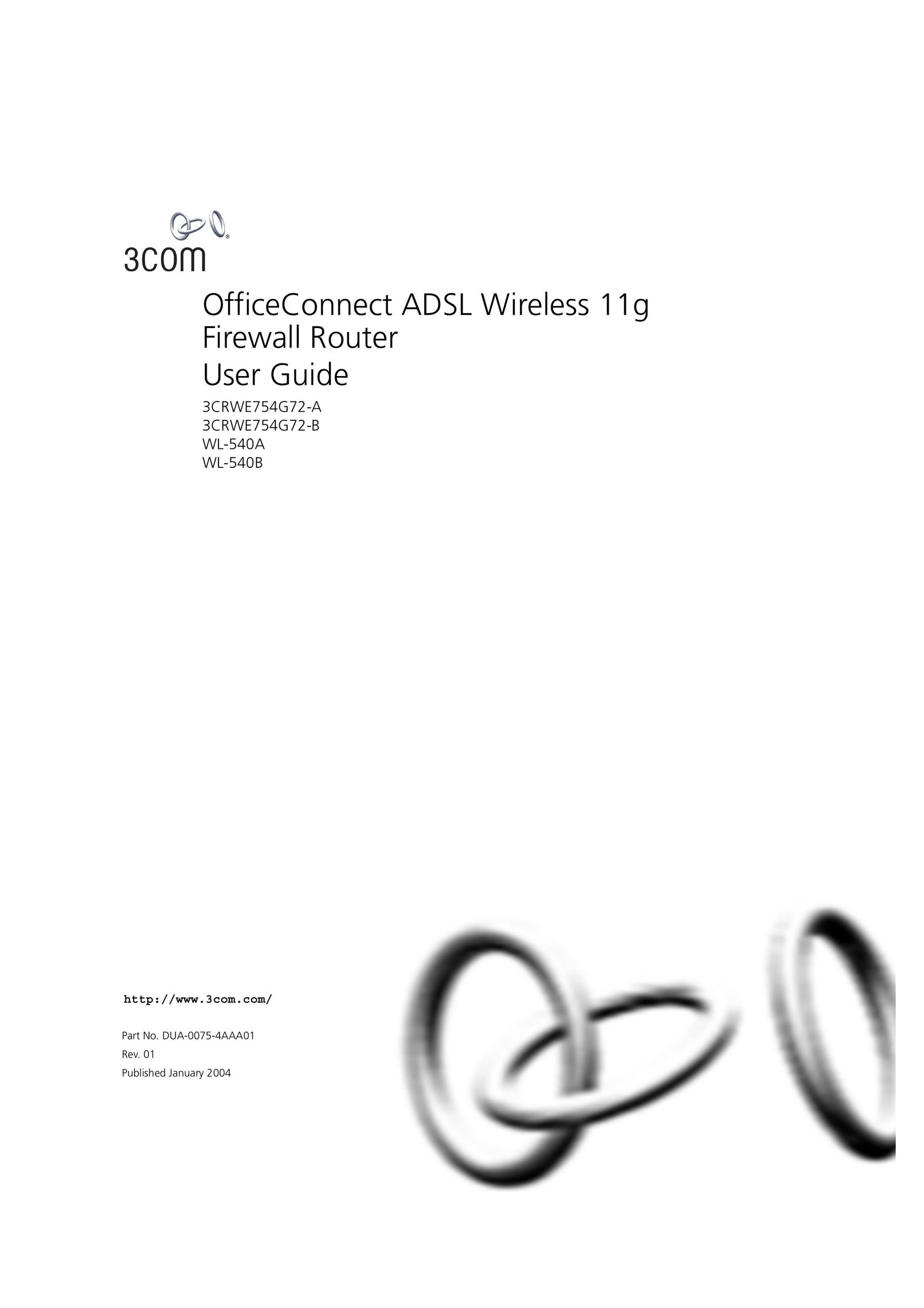 3Com 3CRWE754G72-A, 3CRWE754G72-B Network Router User Manual