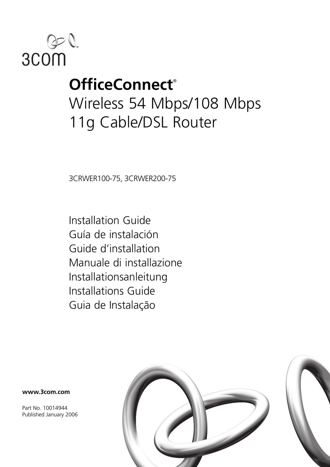 3Com 3CRWER100-75 Network Router User Manual
