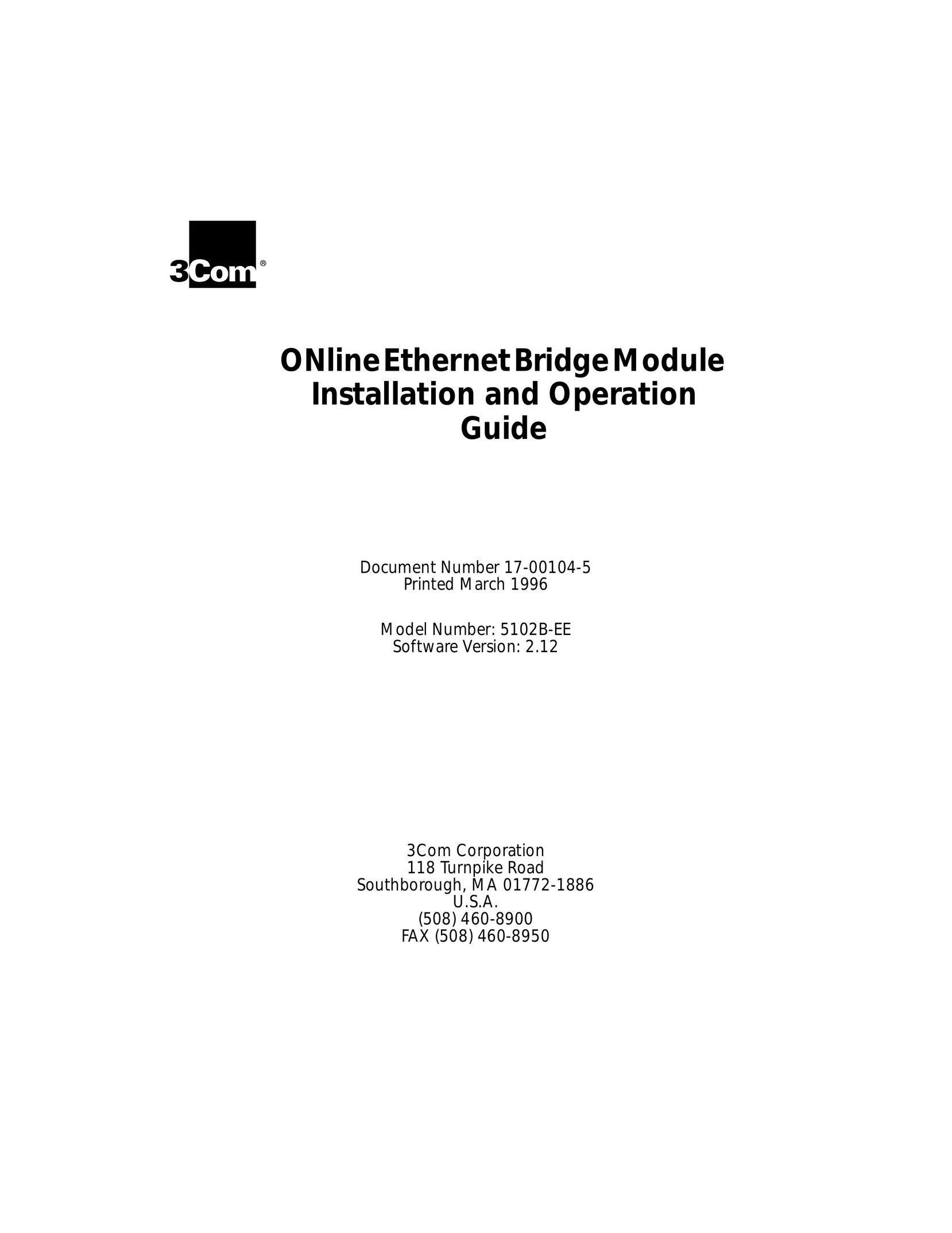 3Com 5102B-EE Network Router User Manual