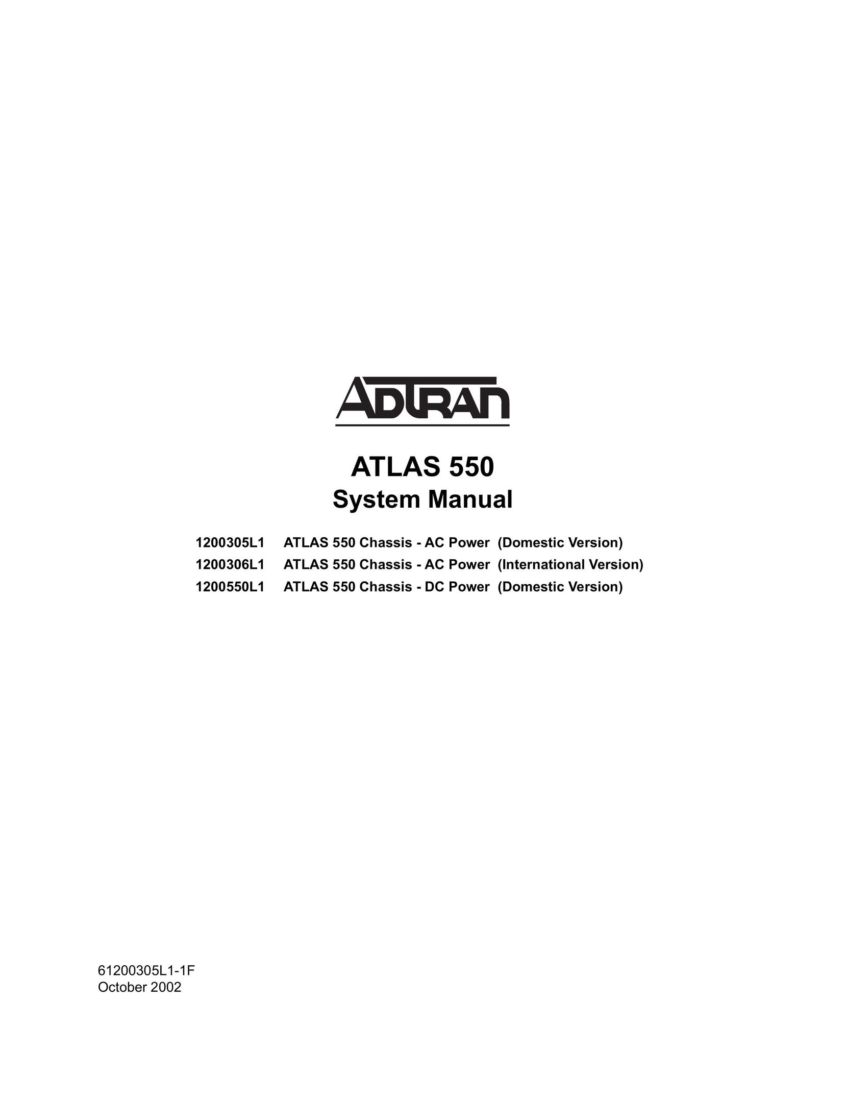 ADTRAN 1200305L1 Network Router User Manual