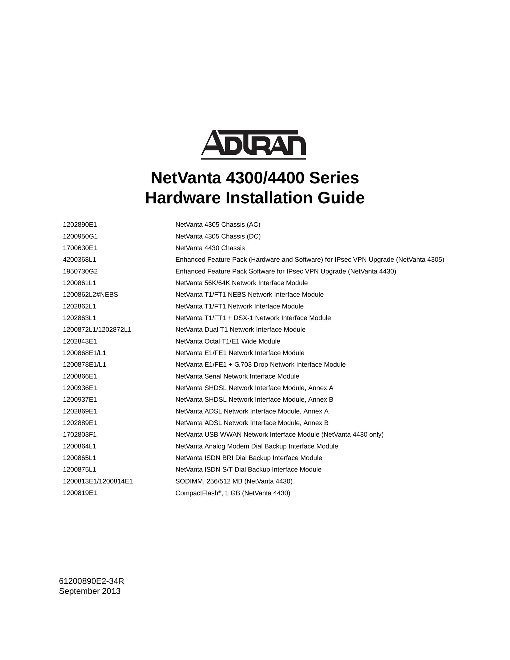 ADTRAN 1202890E1 Network Router User Manual