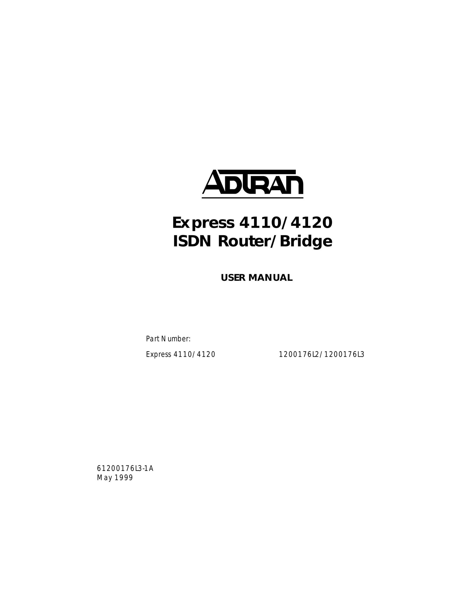 ADTRAN 4110 Network Router User Manual