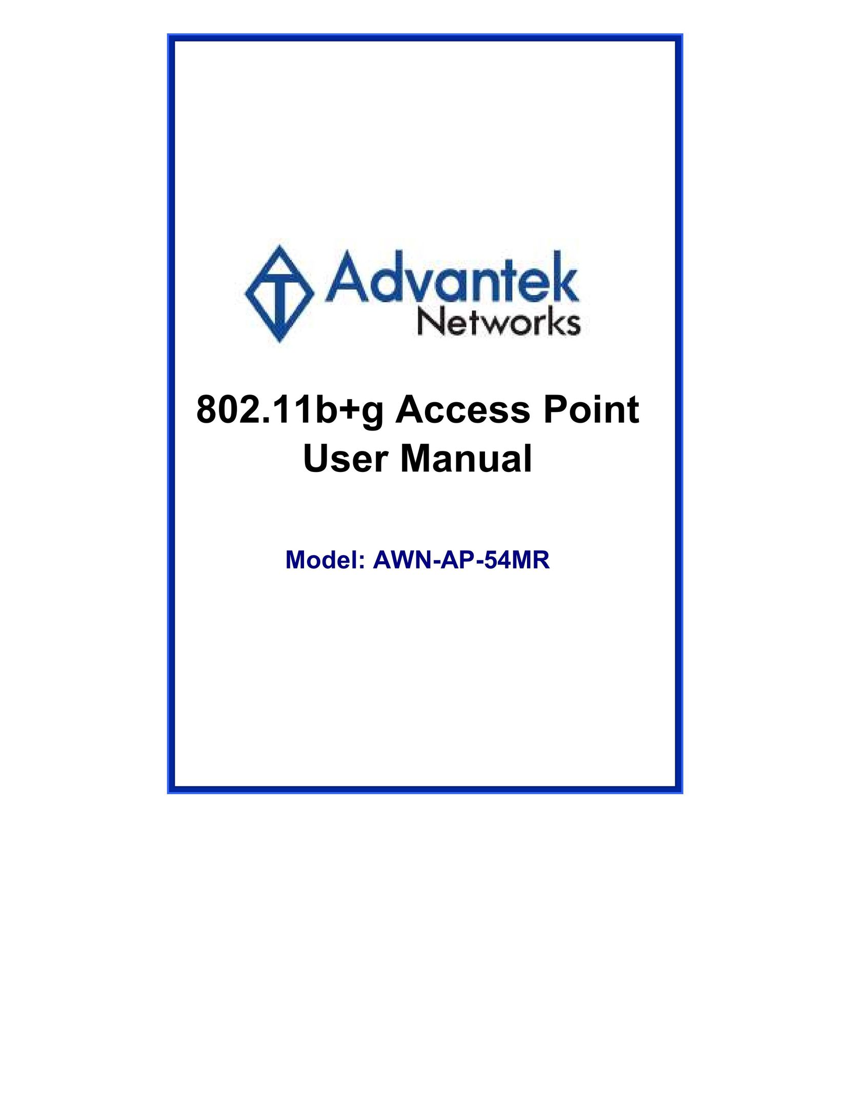 Advantek Networks AWN-AP-54MR Network Router User Manual