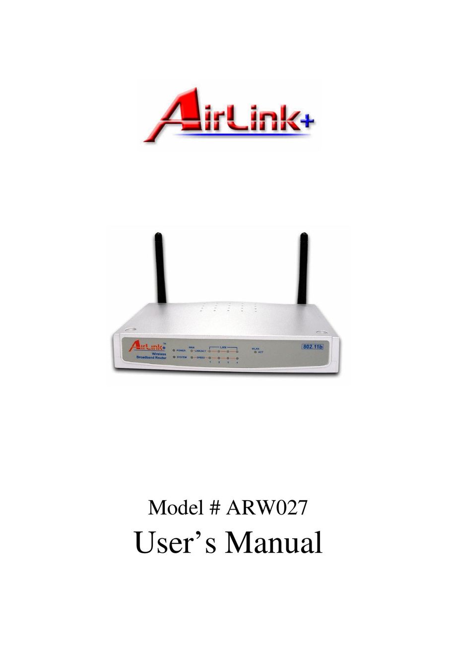 Airlink ARW027 Network Router User Manual