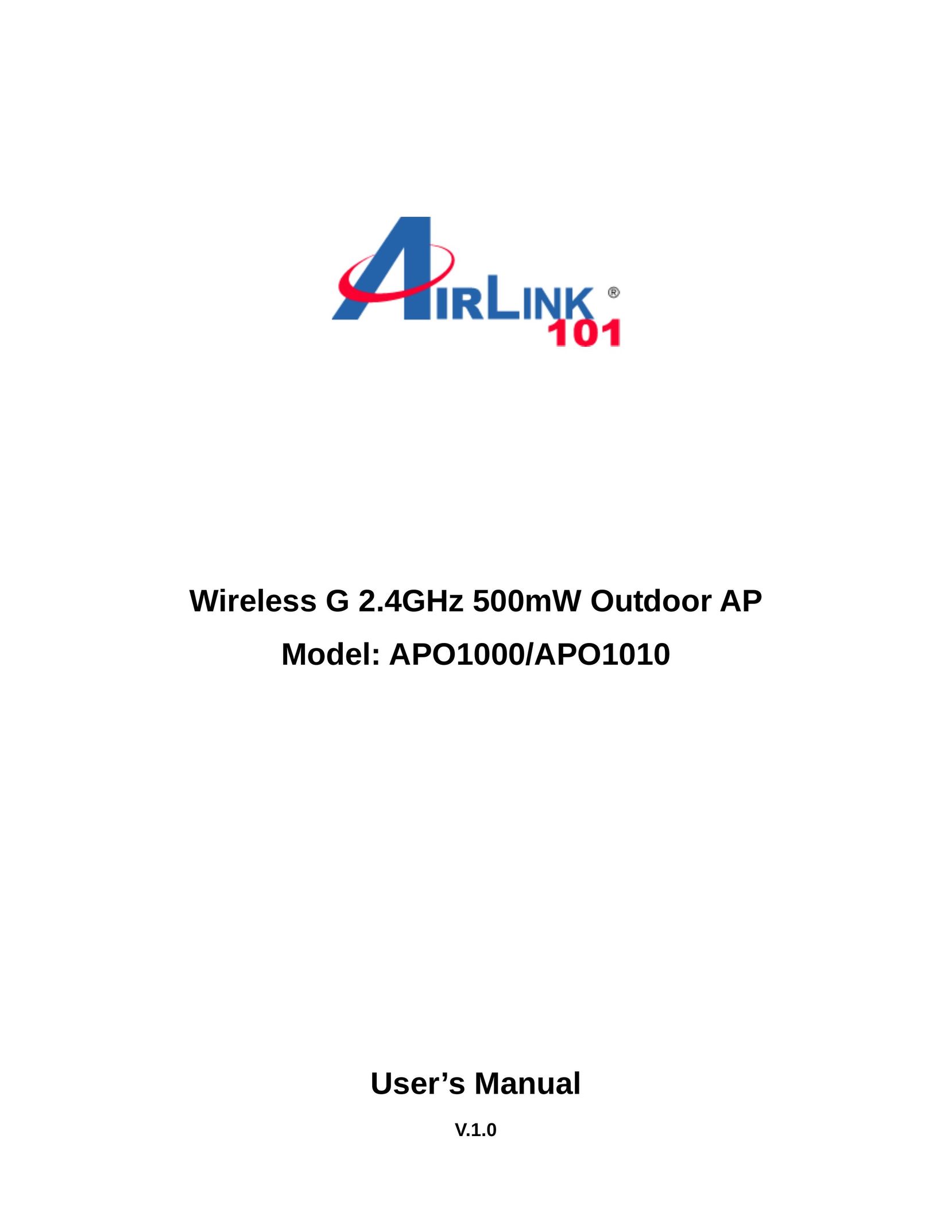 Airlink101 APO1010 Network Router User Manual