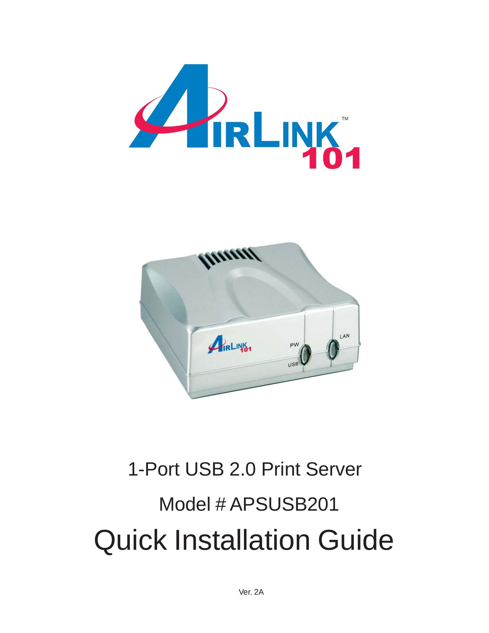 Airlink101 APSUSB201 Network Router User Manual