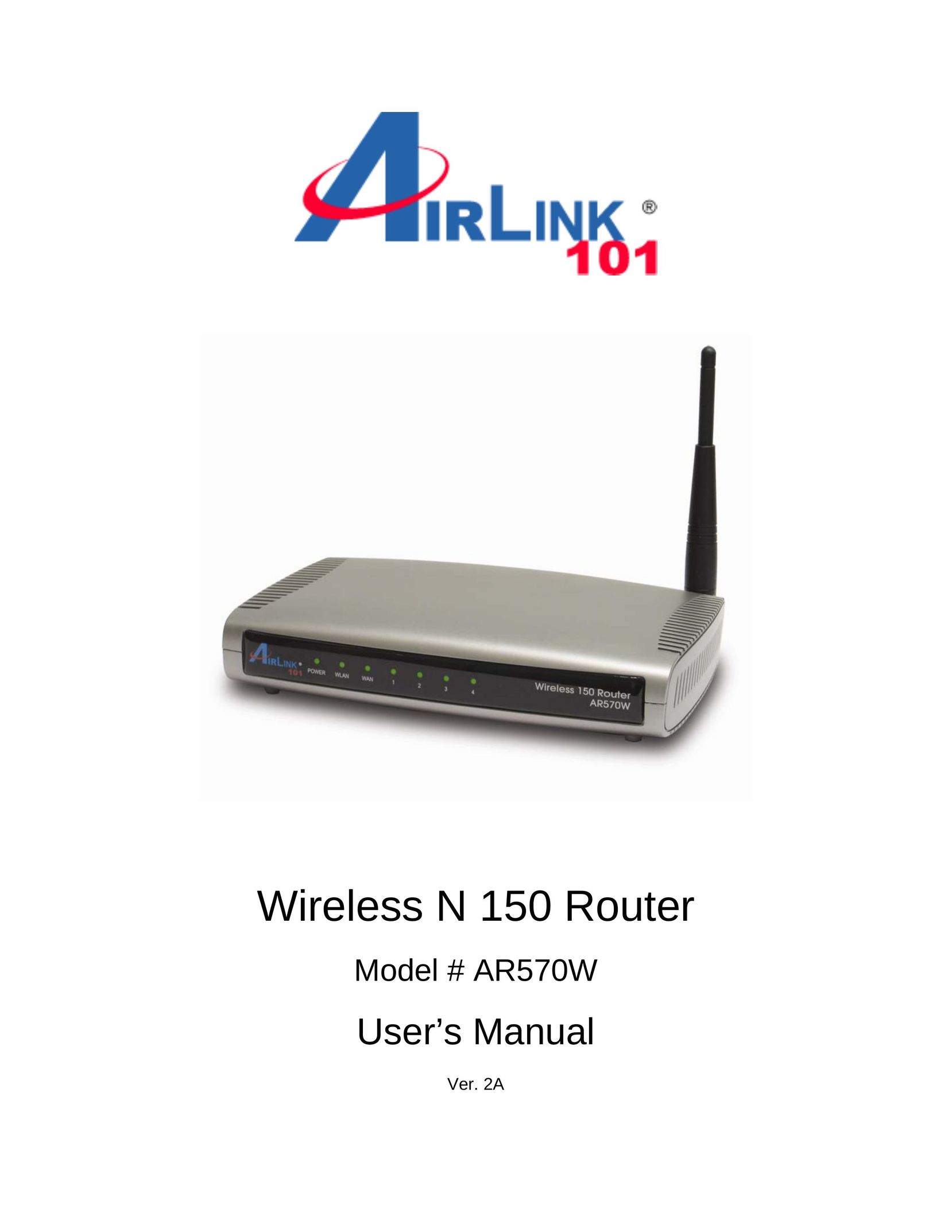 Airlink101 AR570W Network Router User Manual