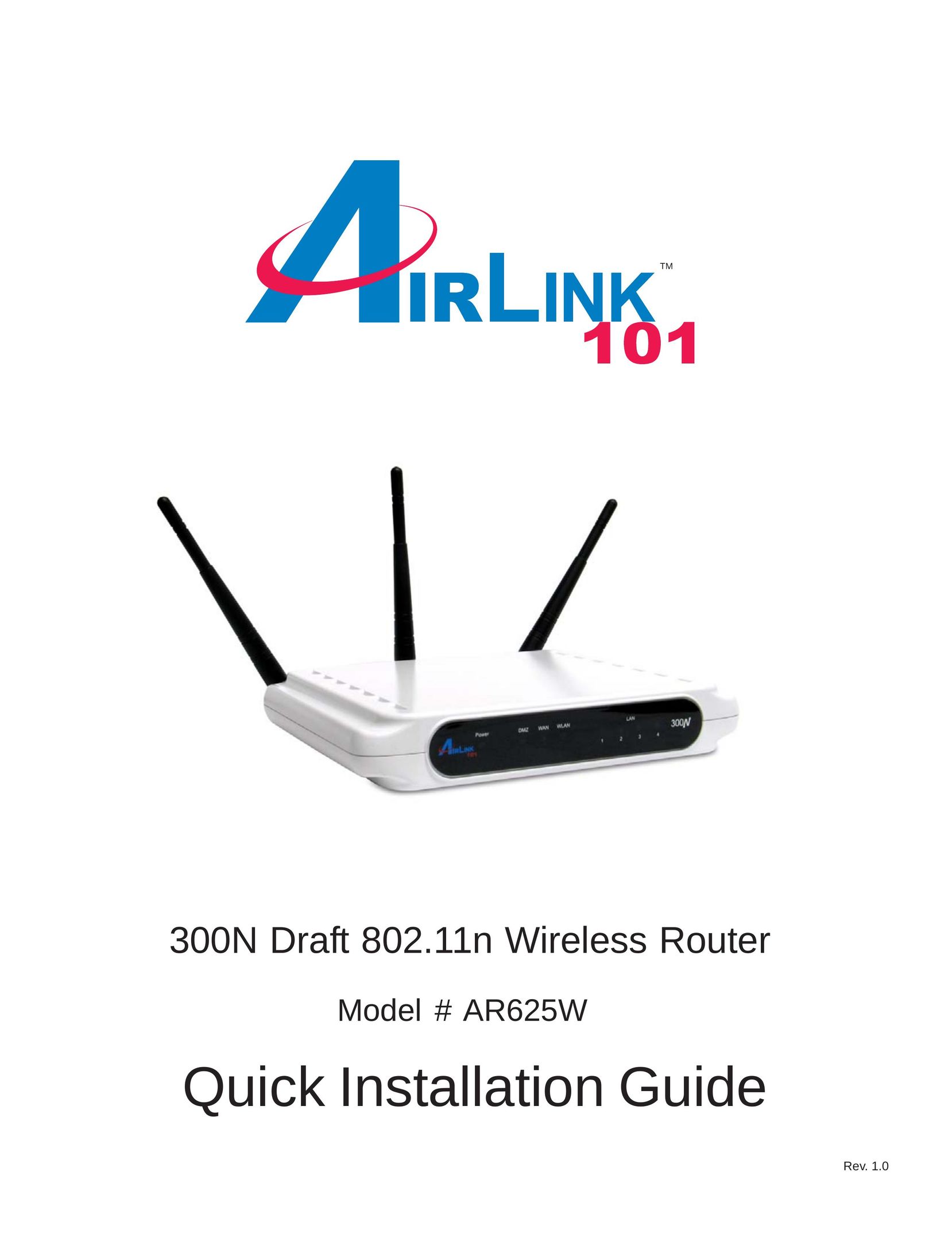 Airlink101 AR625W Network Router User Manual