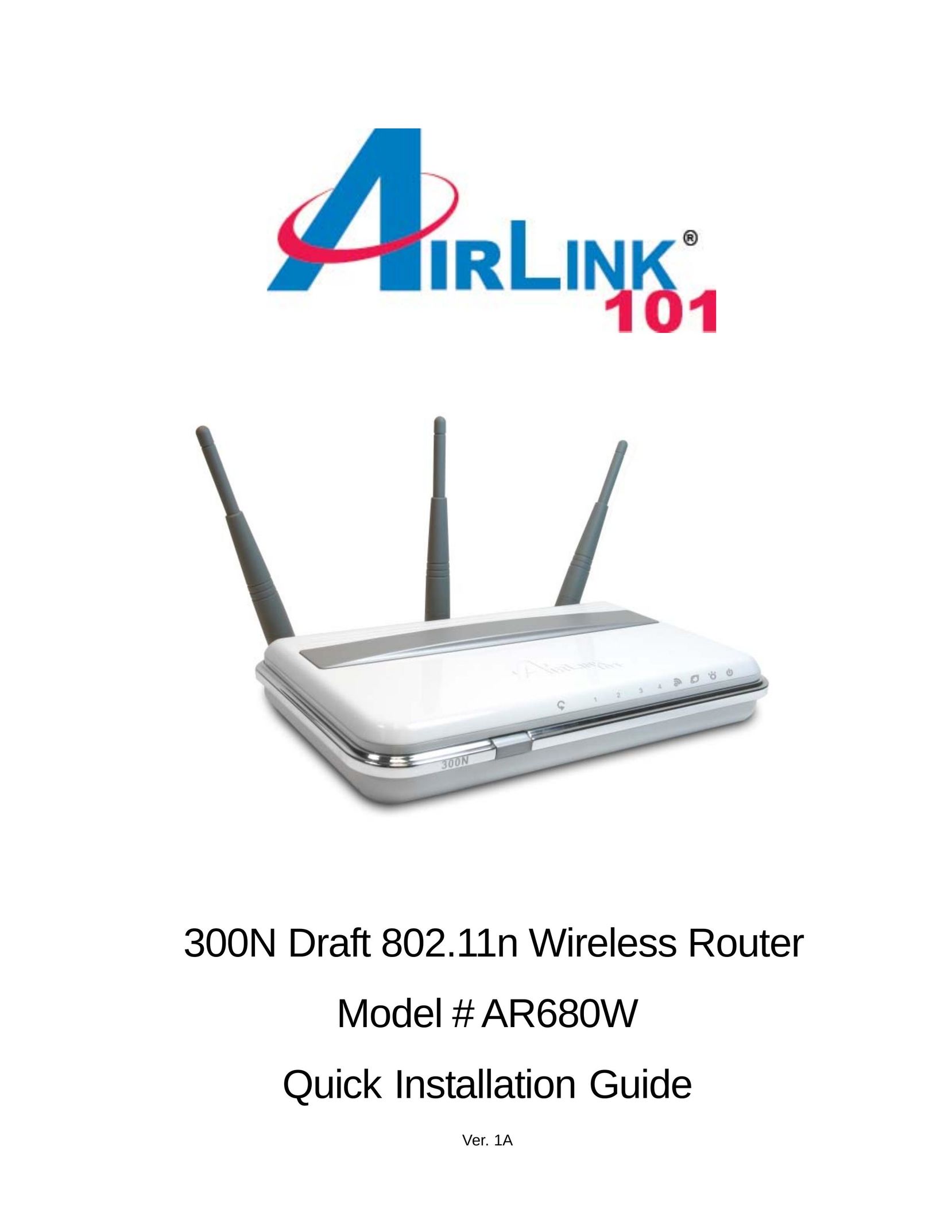 Airlink101 AR680W Network Router User Manual