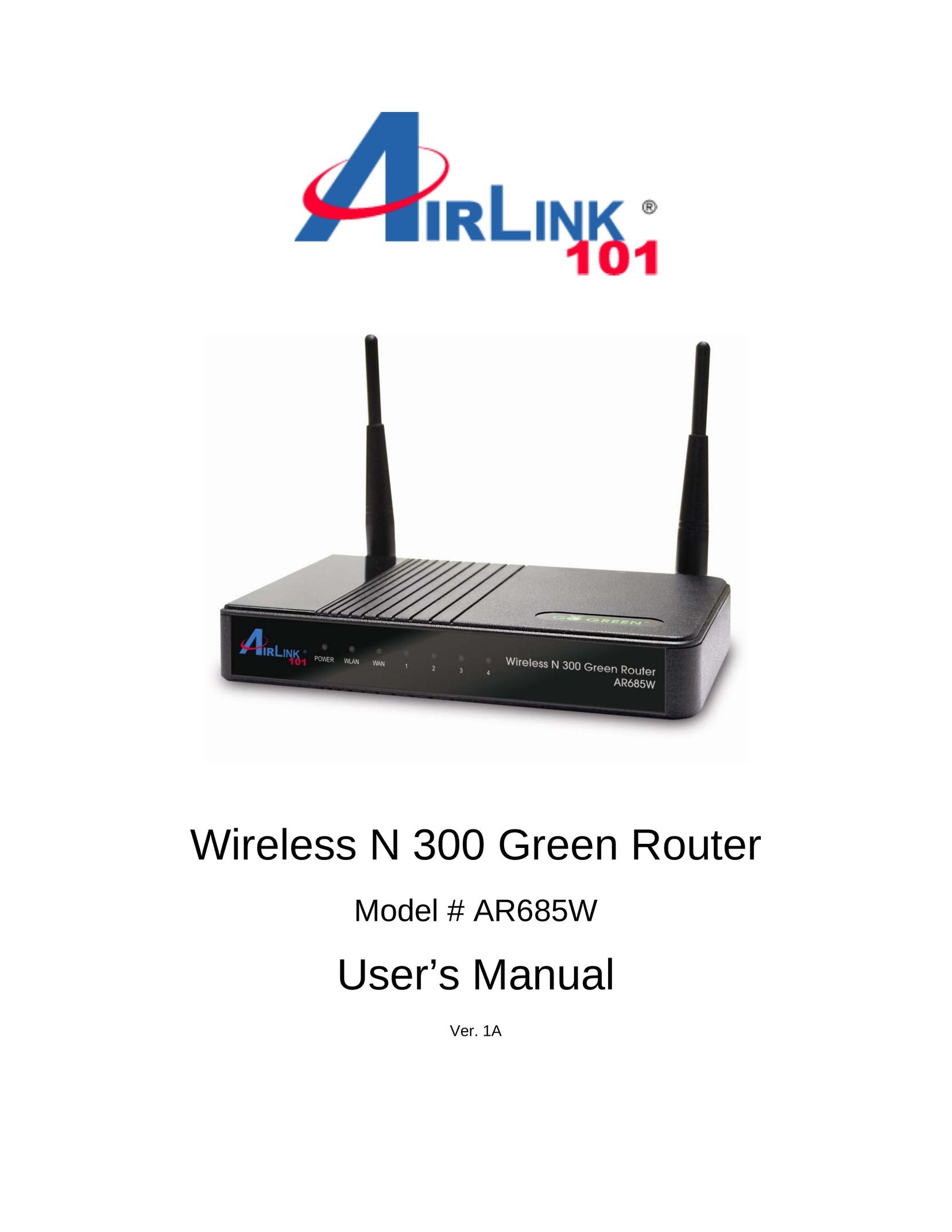 Airlink101 AR685W Network Router User Manual