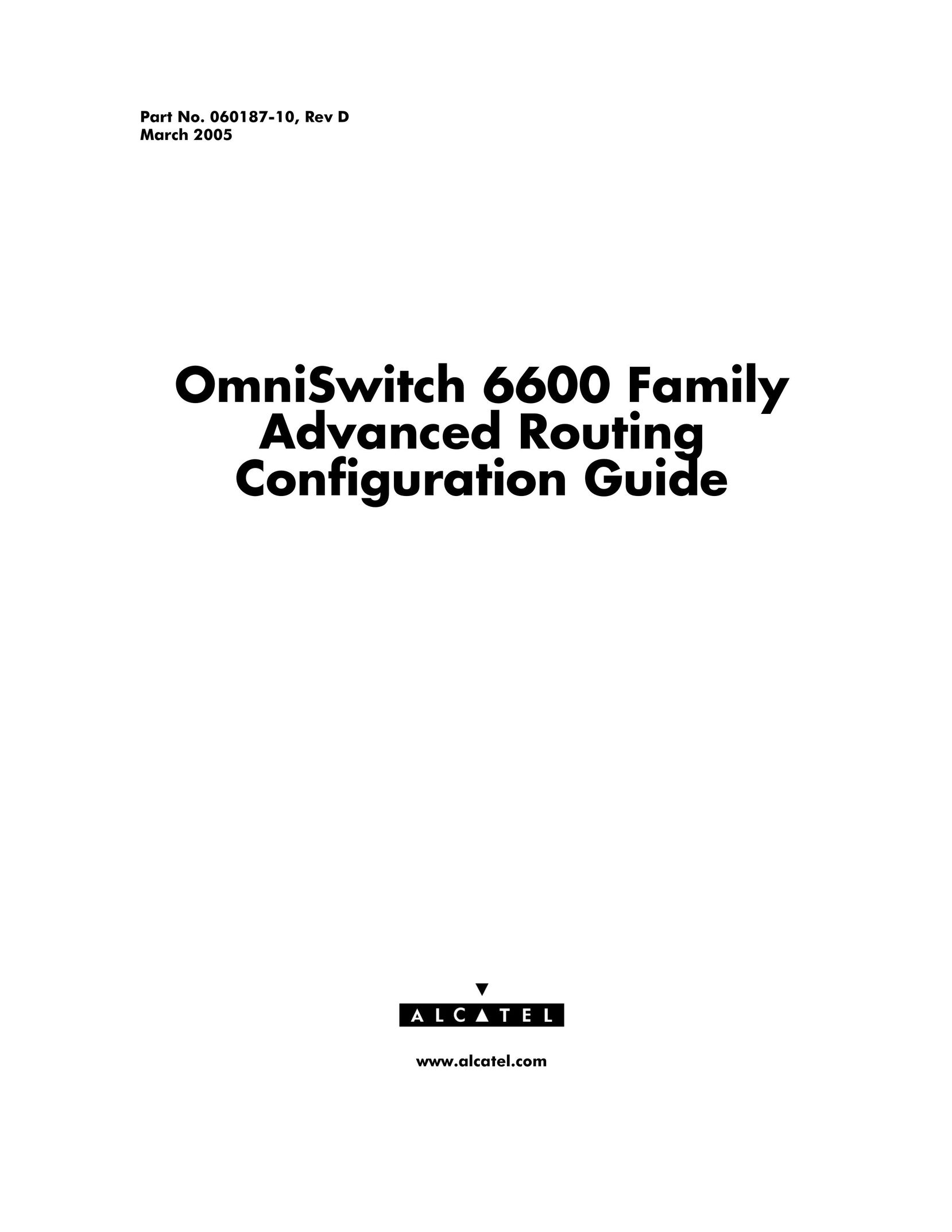 Alcatel Carrier Internetworking Solutions 060187-10 REV D Network Router User Manual
