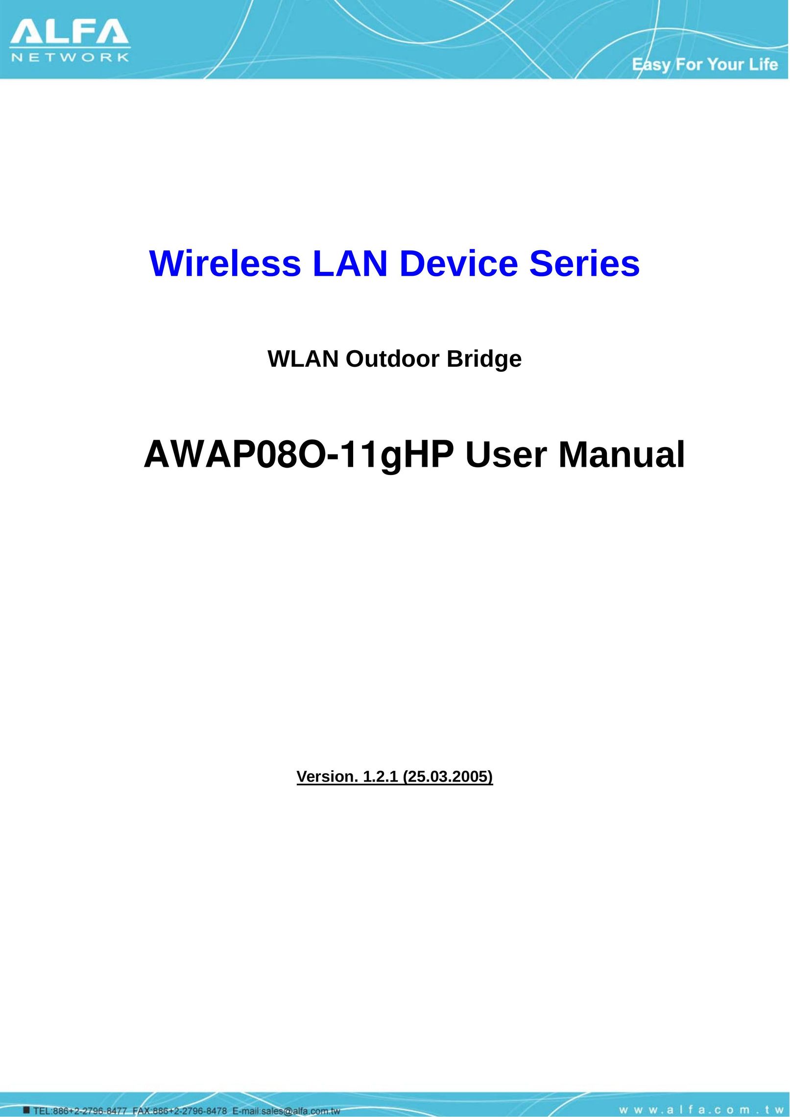 ALFA AWAP08O-11gHP Network Router User Manual