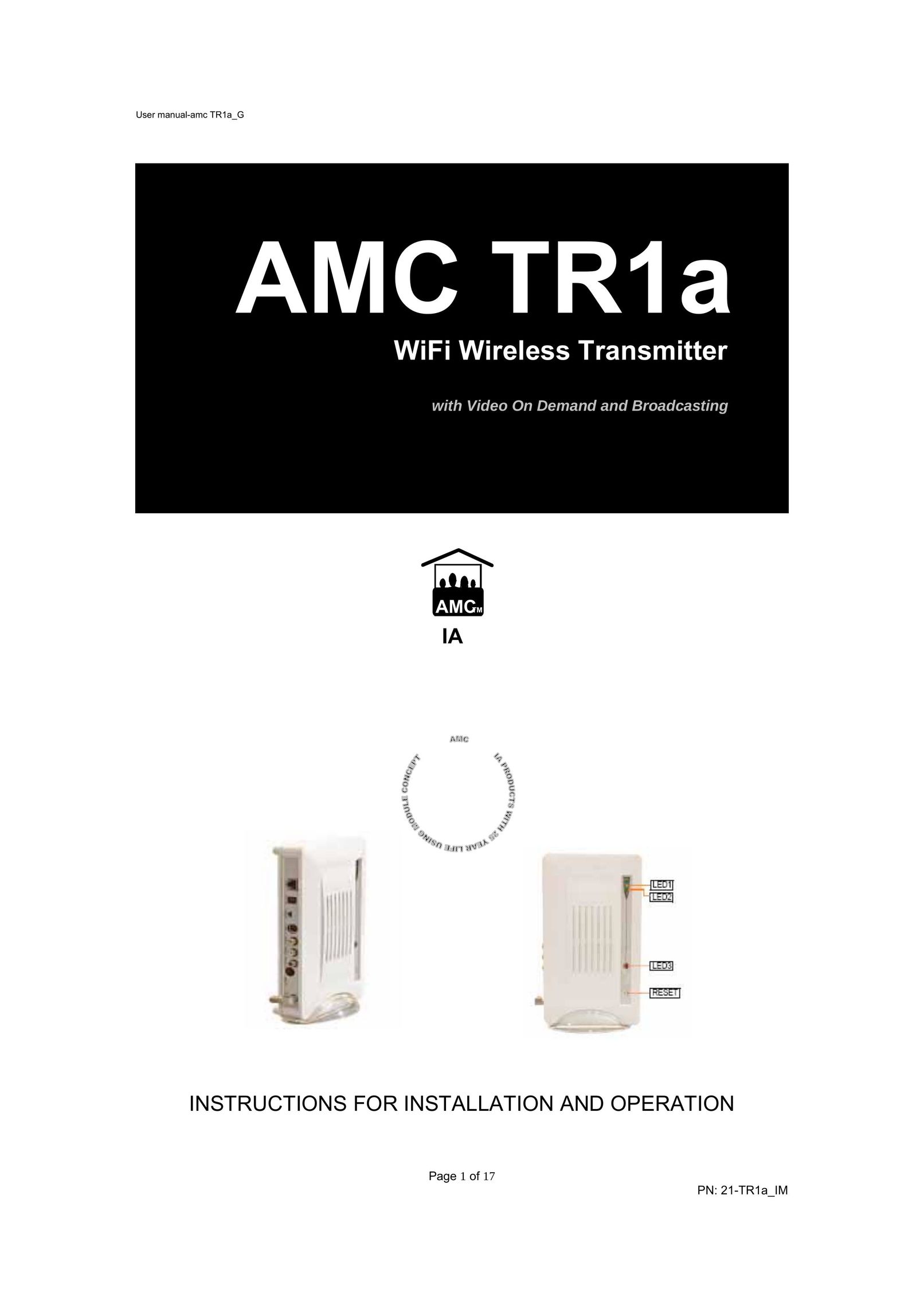 AMC TR1A Network Router User Manual