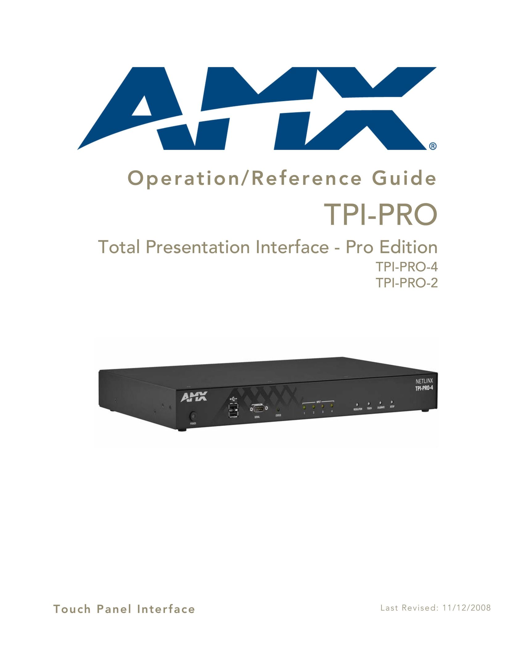 AMX TPI-PRO-2 Network Router User Manual