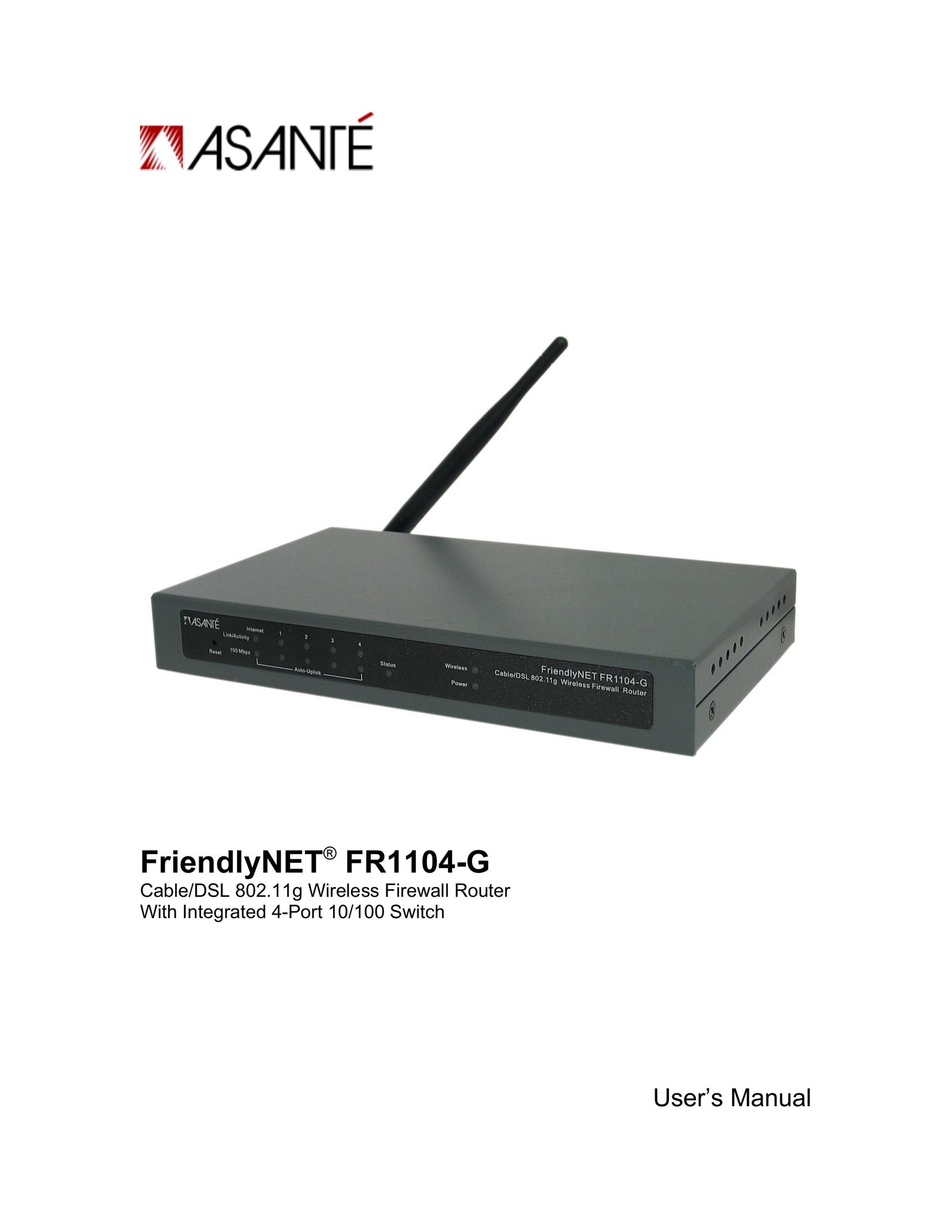 Asante Technologies FR1104-G Network Router User Manual