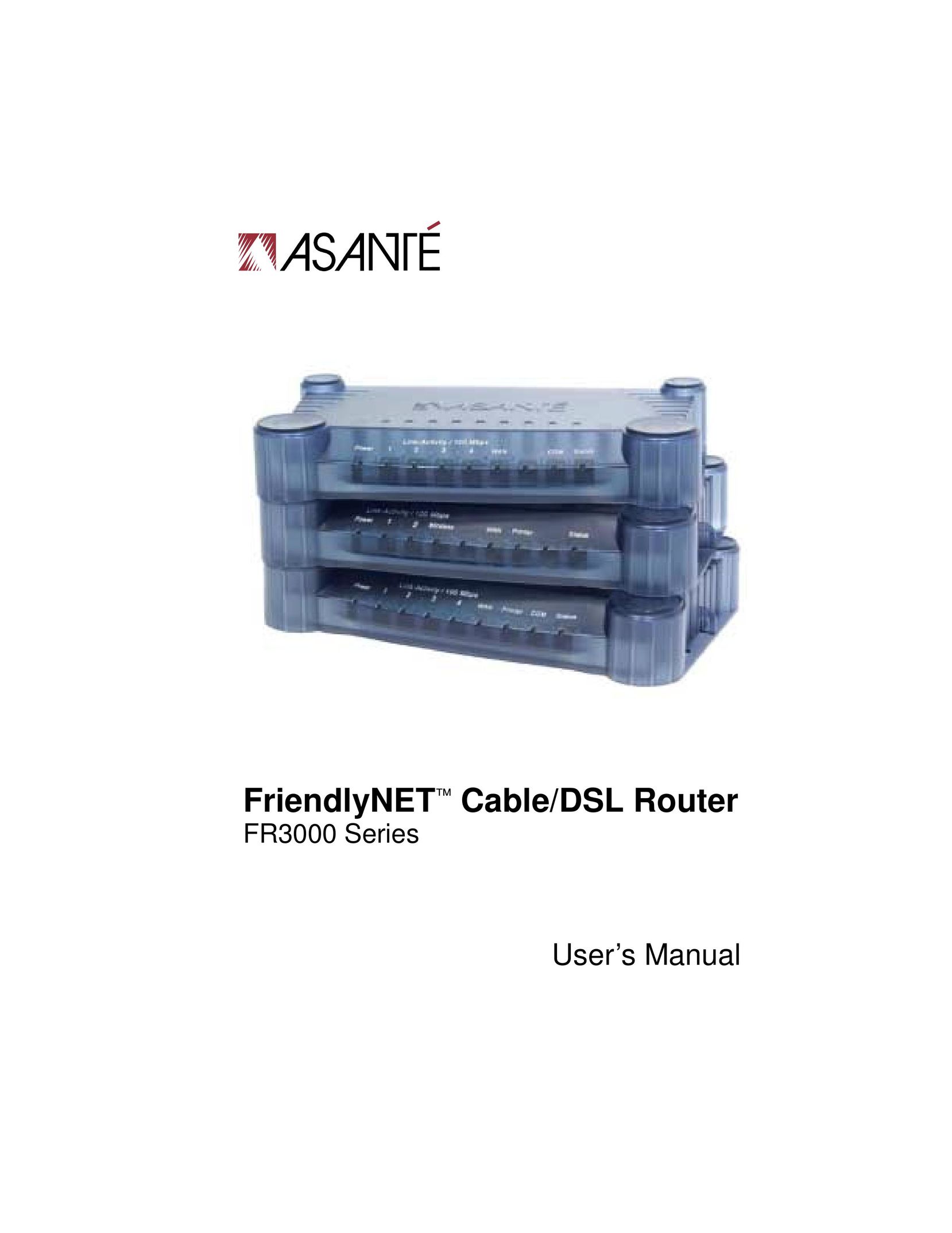 Asante Technologies FR3000 Series Network Router User Manual