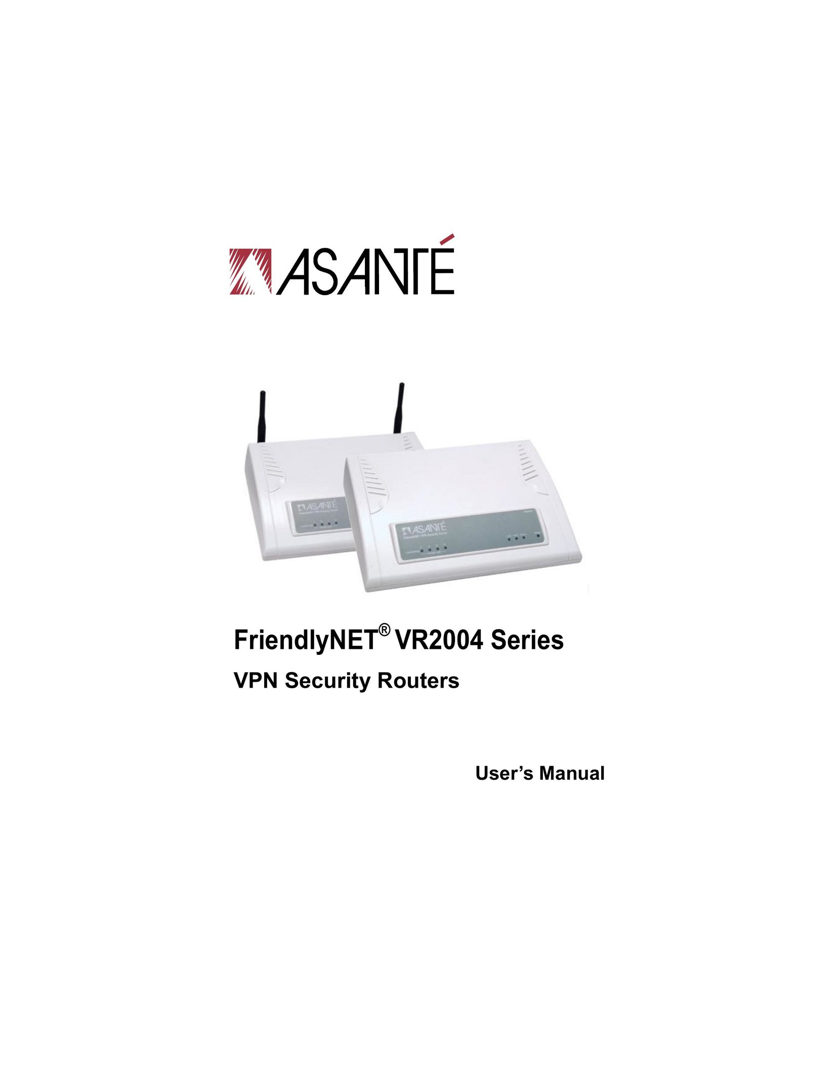 Asante Technologies VR2004 Network Router User Manual