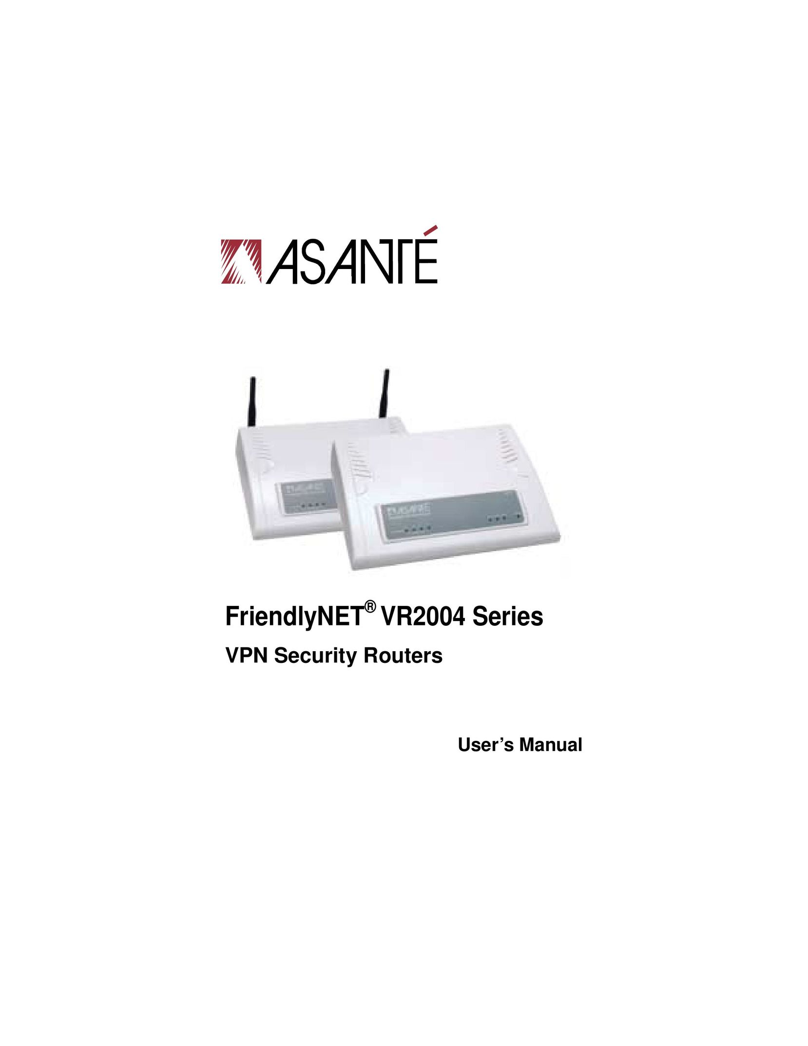 Asante Technologies VR2004 Series Network Router User Manual