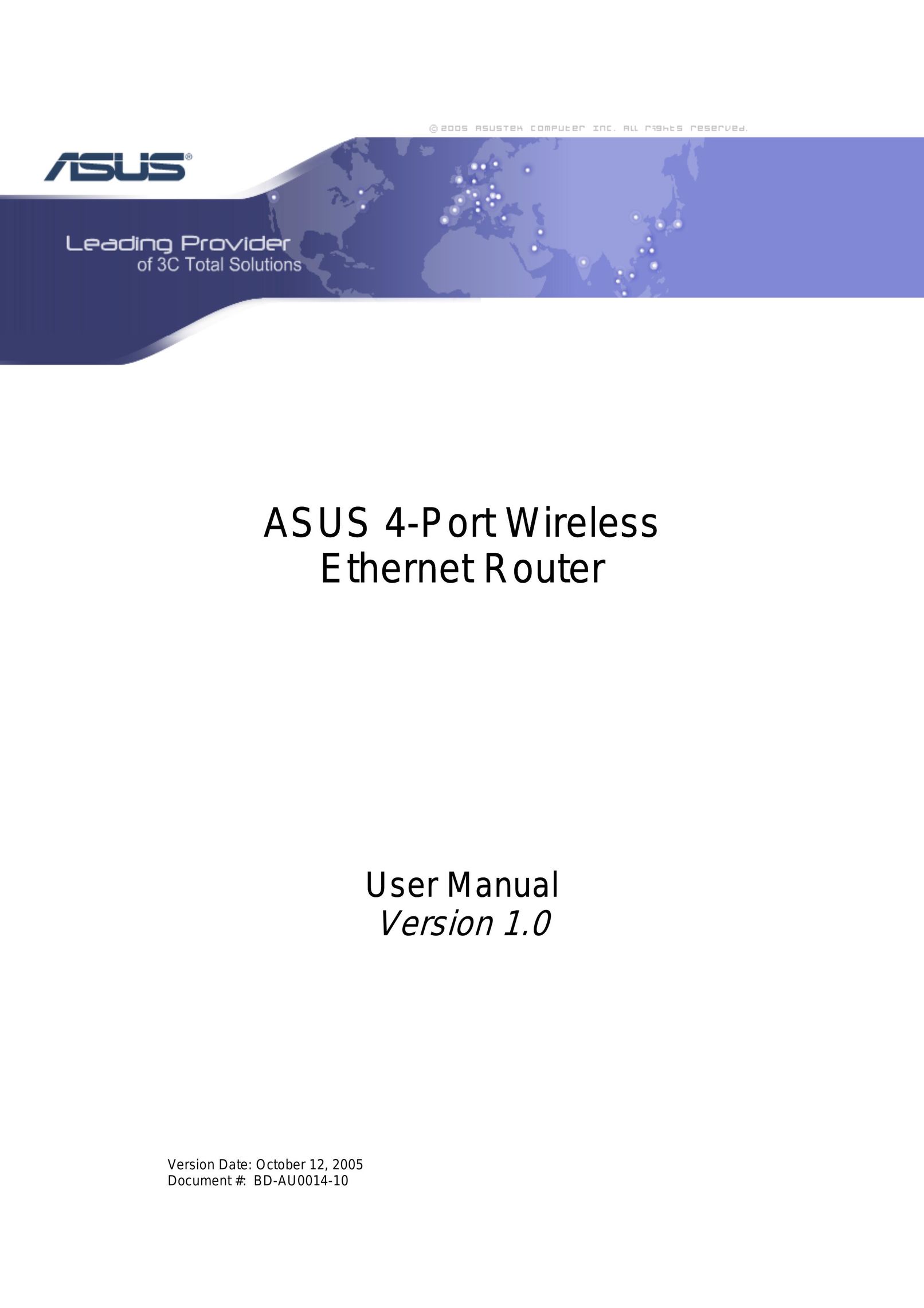 Asus BD-AU0014-10 Network Router User Manual