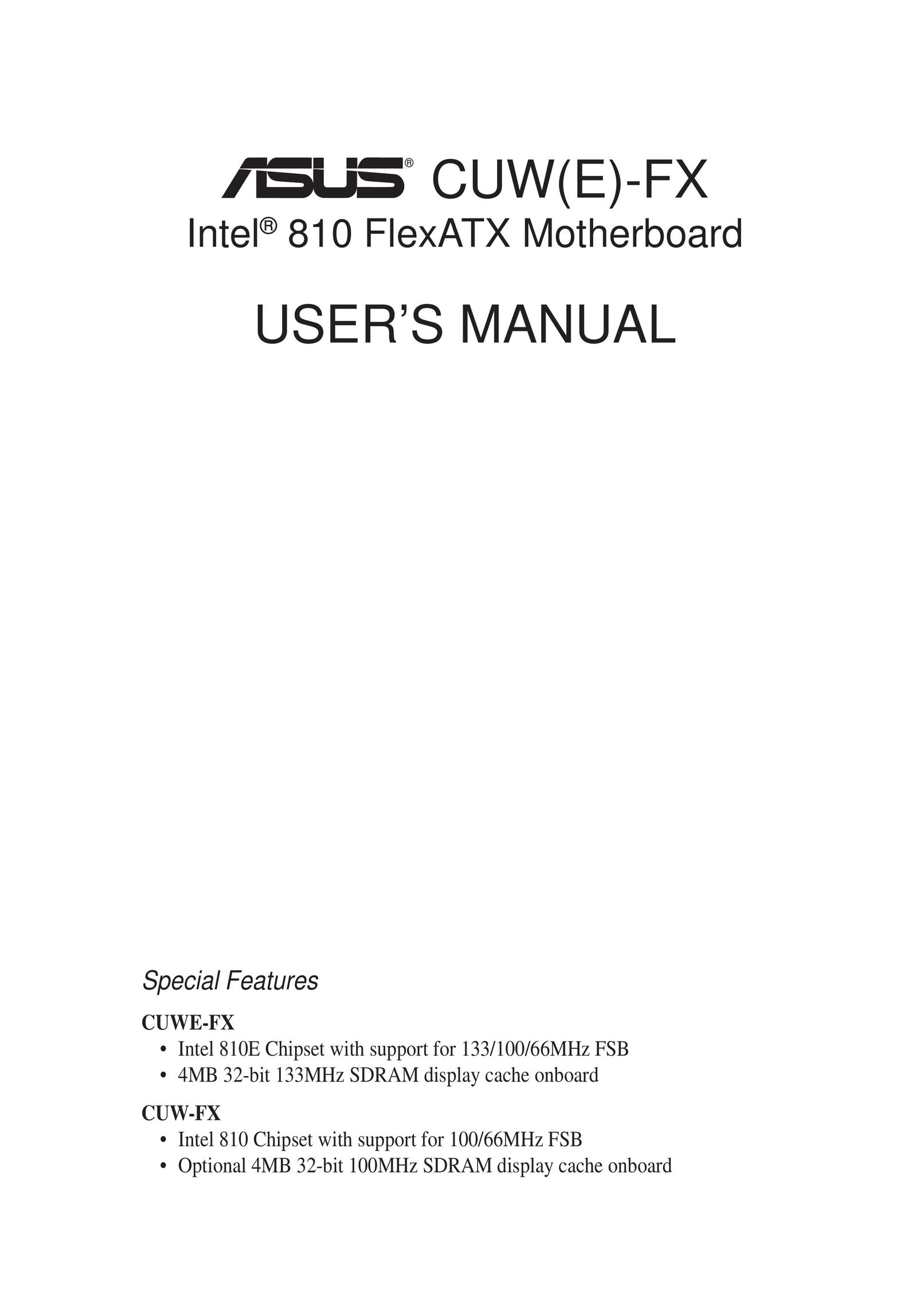 Asus CUW(E)-FX Network Router User Manual