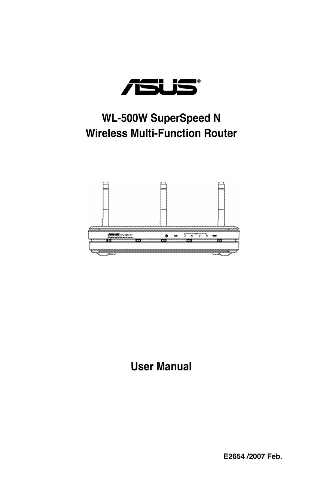 Asus WL-500W Network Router User Manual
