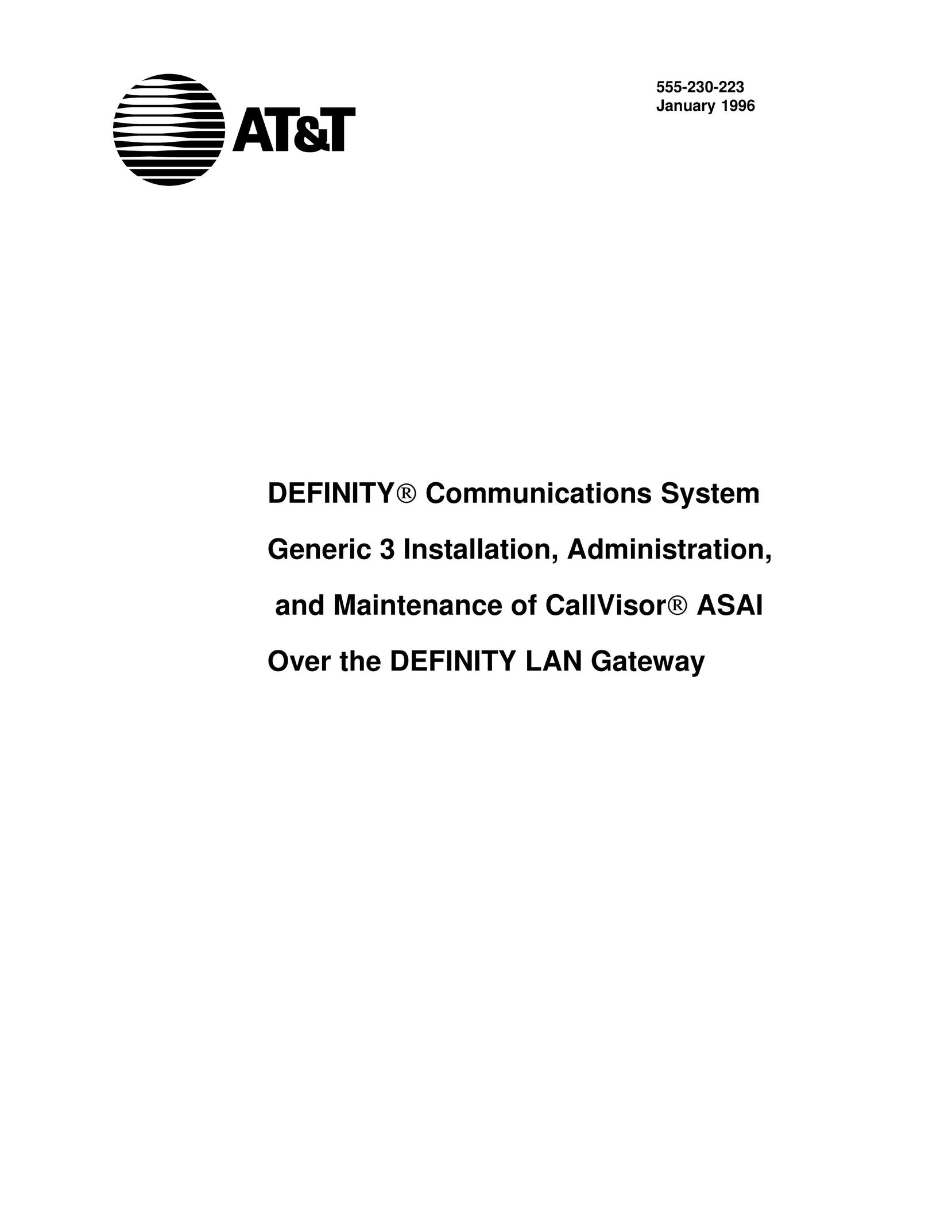 AT&T 555-230-223 Network Router User Manual