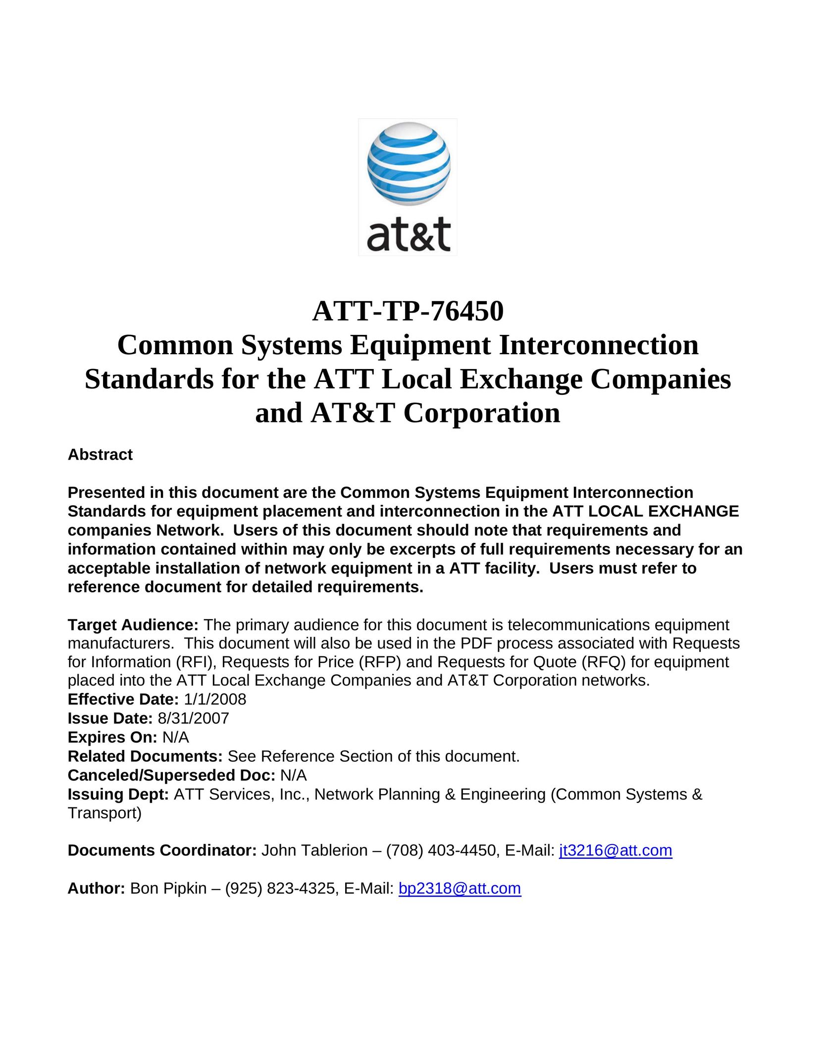 AT&T 76450 Network Router User Manual