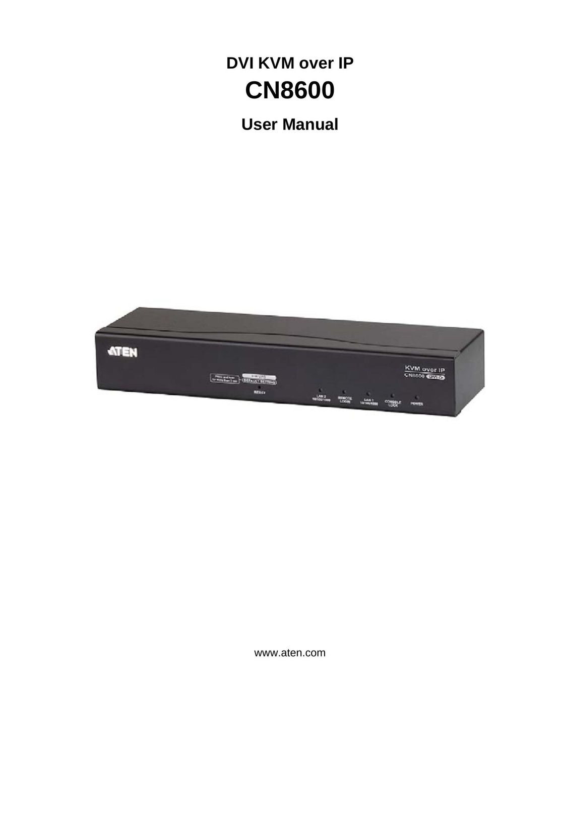 ATEN Technology CN8600 Network Router User Manual