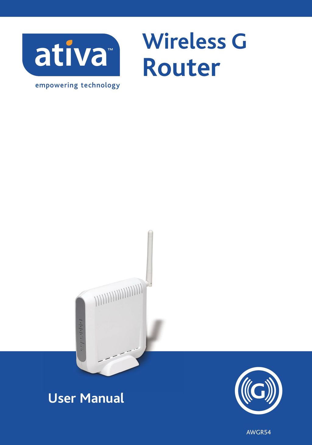 Ativa AWGR54 Network Router User Manual